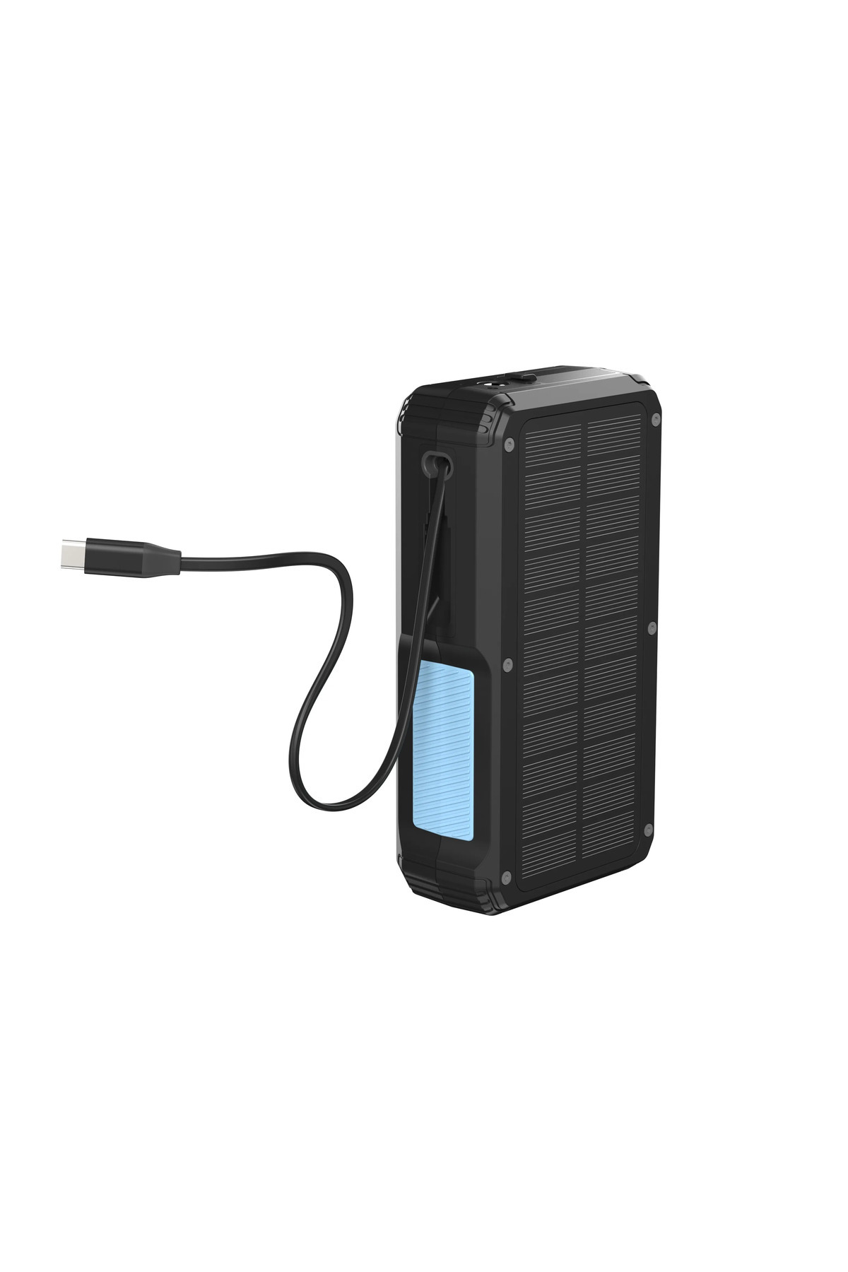 Powerology-27000Mah Power Bank With Led Built-In Retractable Type-C Cable 15W Wireless Ch 2