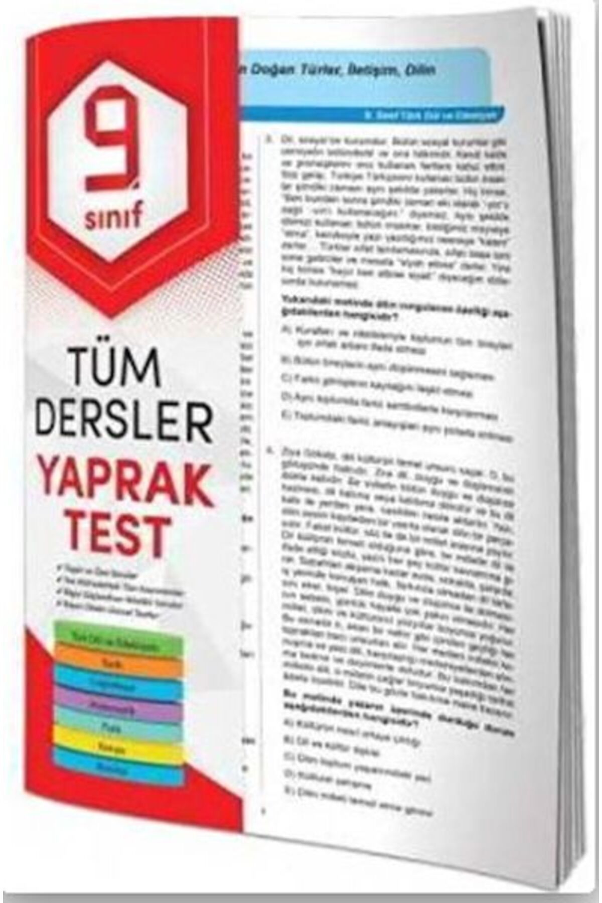 Destek Yayınları 9. Sınıf Tüm Dersler Yaprak Test