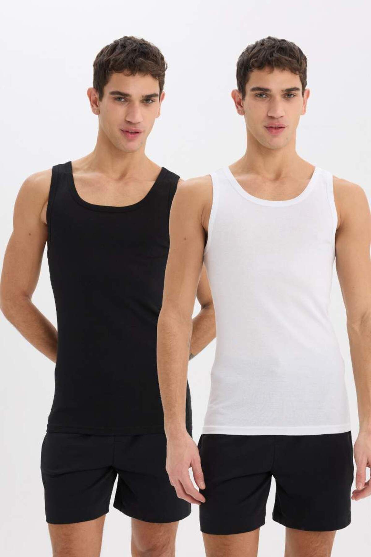 DeFacto Yeni Sezon Slim Fit Dar Kesim Ribana 2'li Atlet