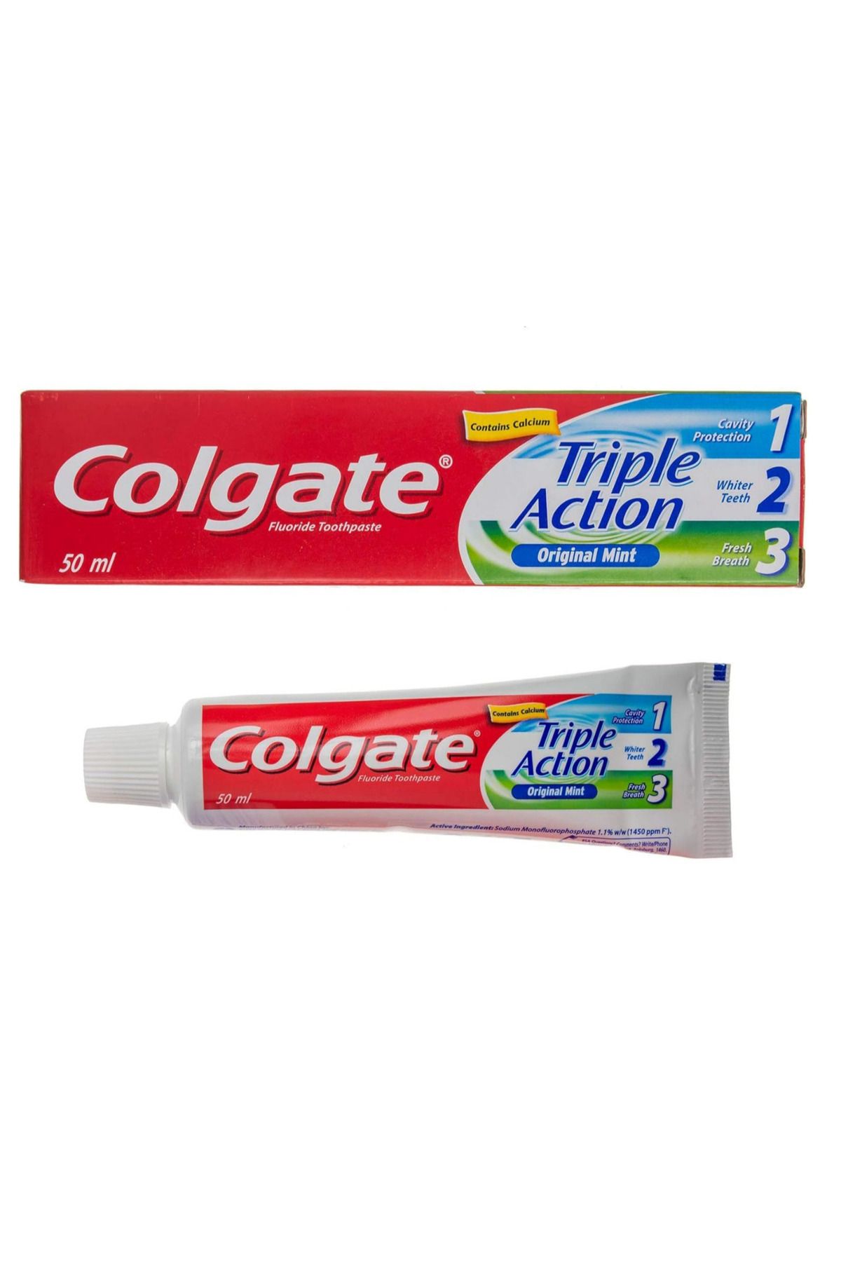 Colgate-معجون أسنان تريبل أكشن 50 مل × 3 8