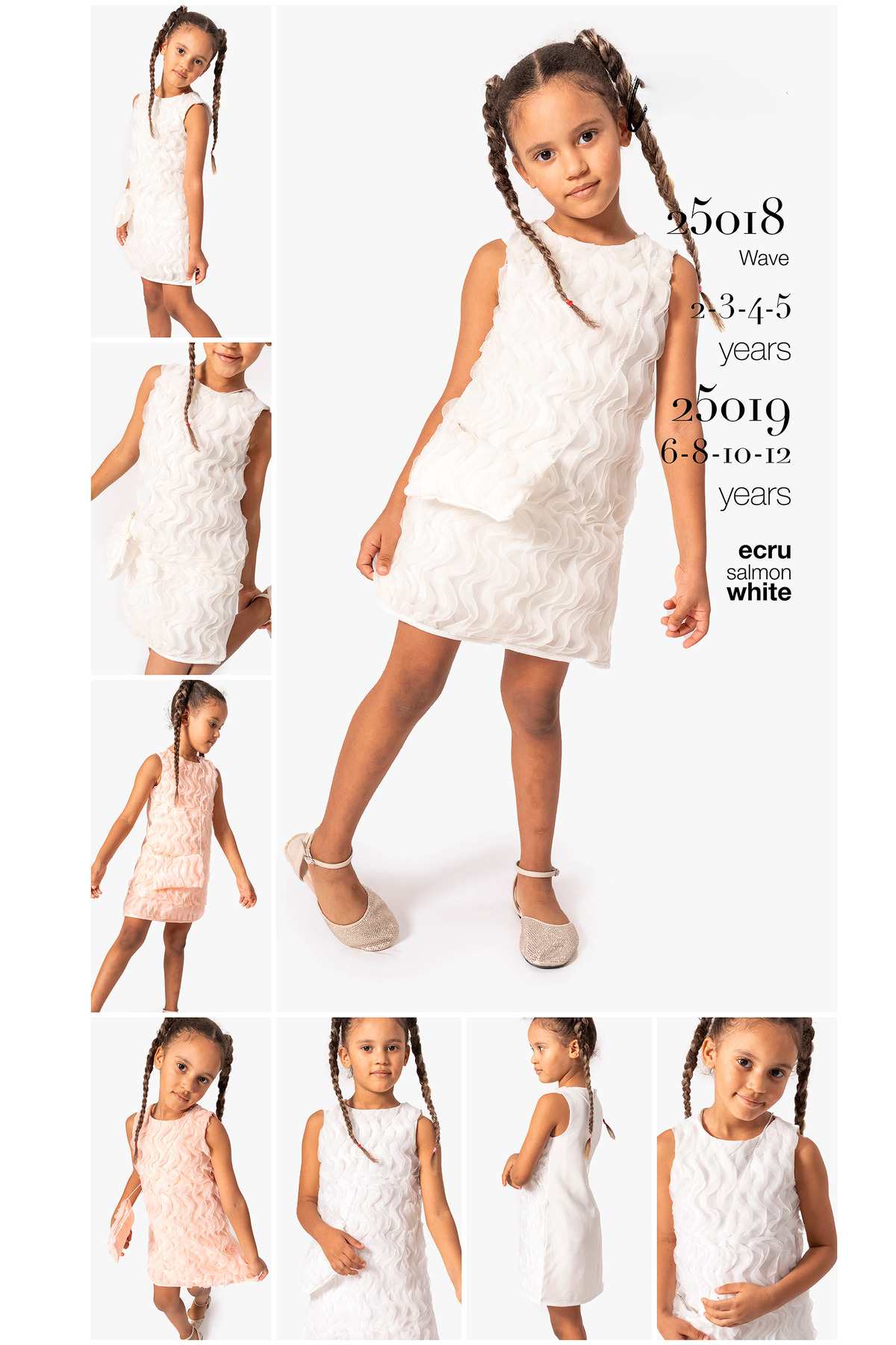 Baby Animals Kız Bebek Kız Çocuk Doğum Günü Parti Düğün Elbise Kısa Kol Çantalı Fırfırlı Tüllü Tütülü Tütü Astarl fotoğrafı 4 (önizleme)