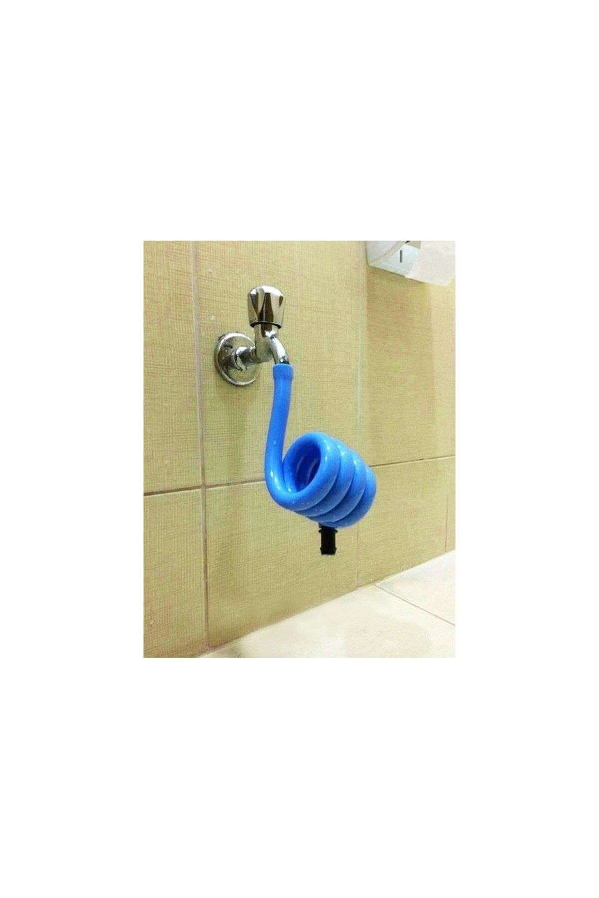 TOPALAKTİCARET-WC Hose Matic White Color Spiral Hose Matic WC Bidet Matic 6