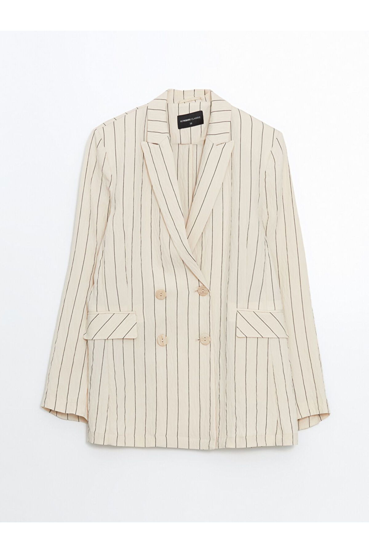LC Waikiki Yeni Sezon Cizgili Kadin Blazer Ceket - S5JU31Z8