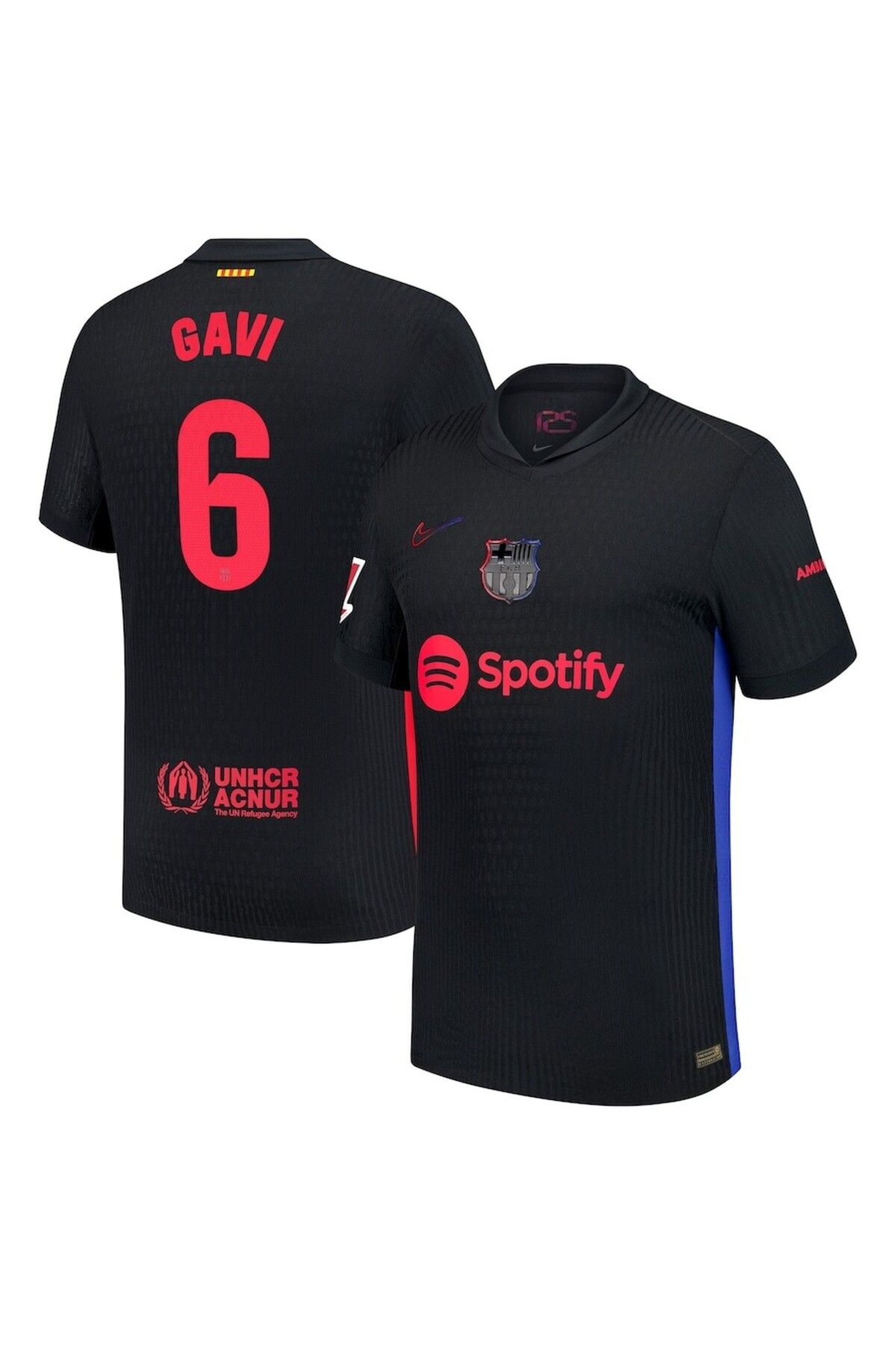kombinezyum GAVİ 6 Yeni Sezon Deplasman Siyah Forması T-Shirt