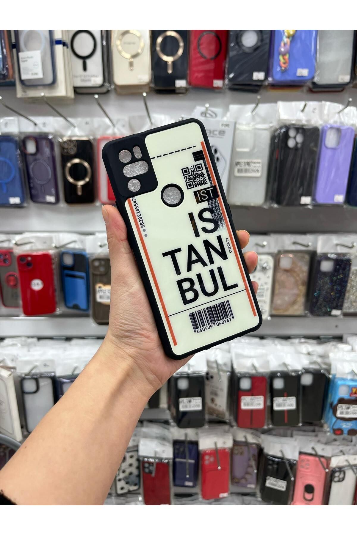TECNOTREND Omix X500 UYUMLU X300 Parlak Desenli Sert Silikon Kılıf