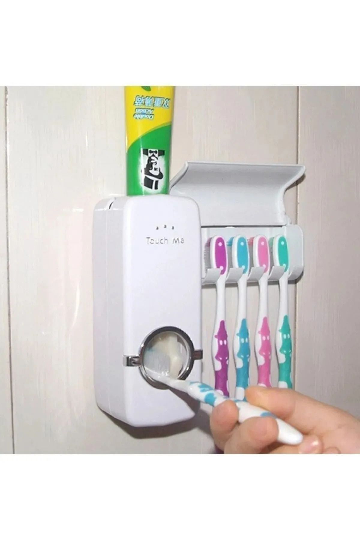 UCR HOME-5-Piece Paste Boring and Holding Toothbrush Holder Set 3