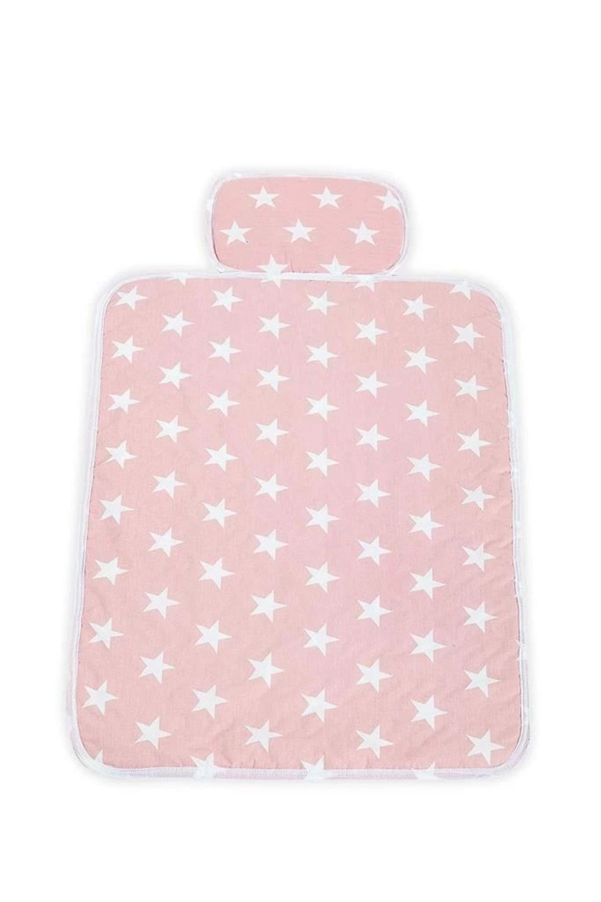 Finetoo-Pink Star Patterned Children's Practical Diaper Cushion 1