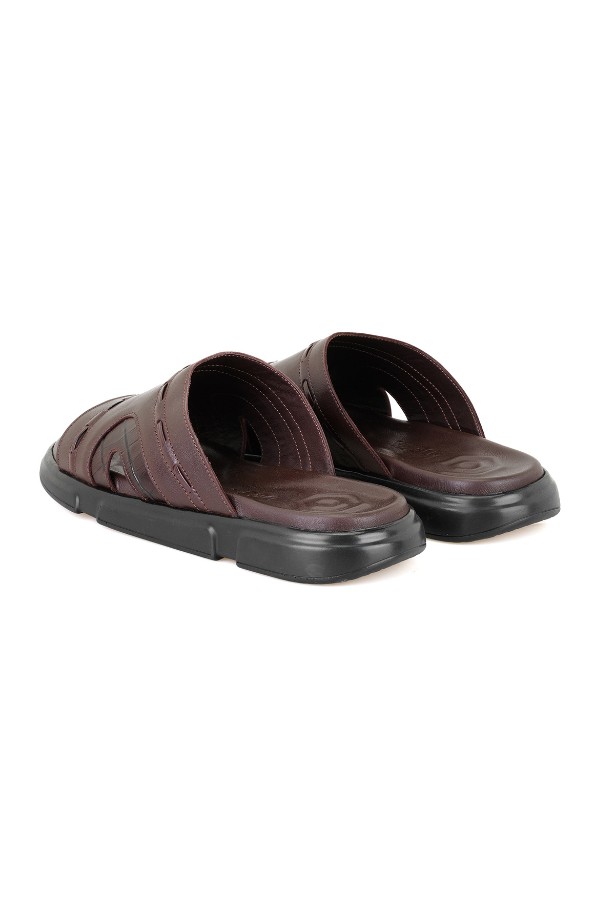 Desa-Herbert Brown Men's Leather Slippers 2