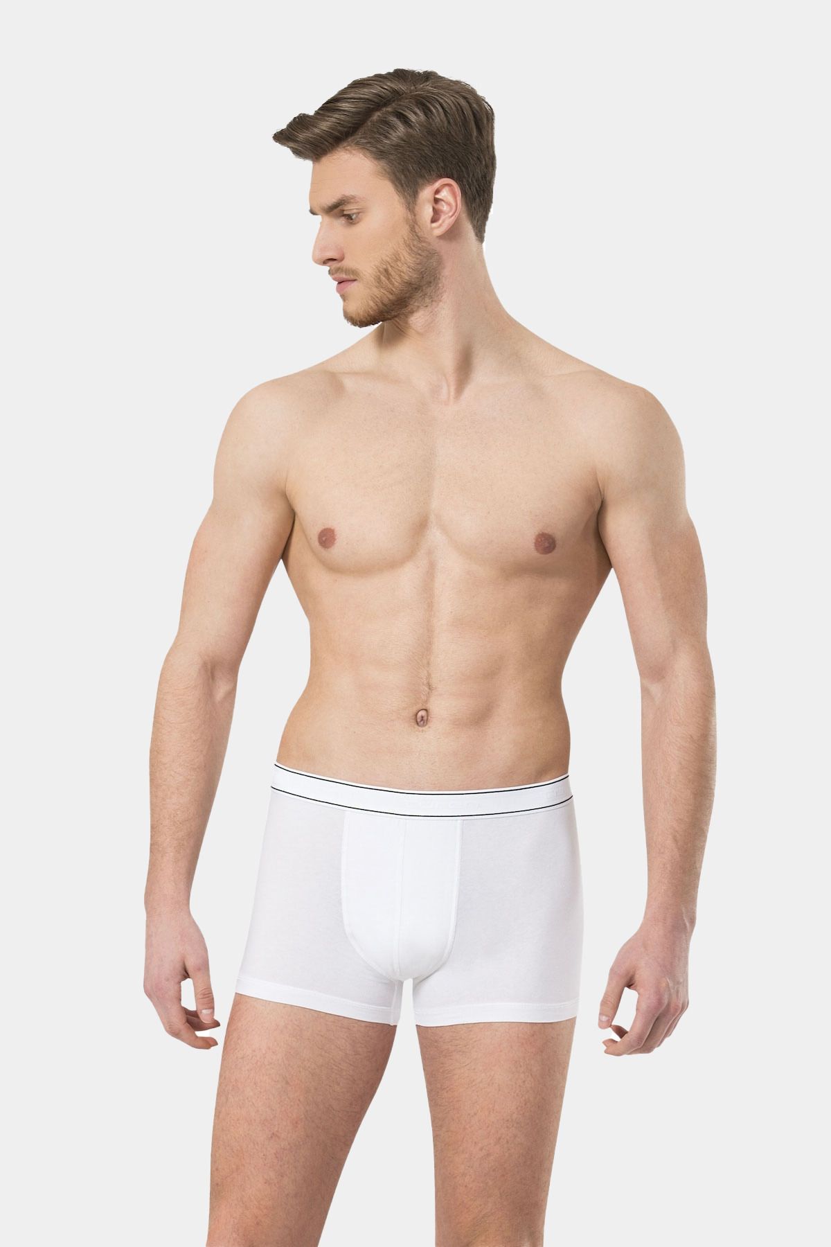 TÜREN Türen Erkek Likralı Boxer 165/Beyaz