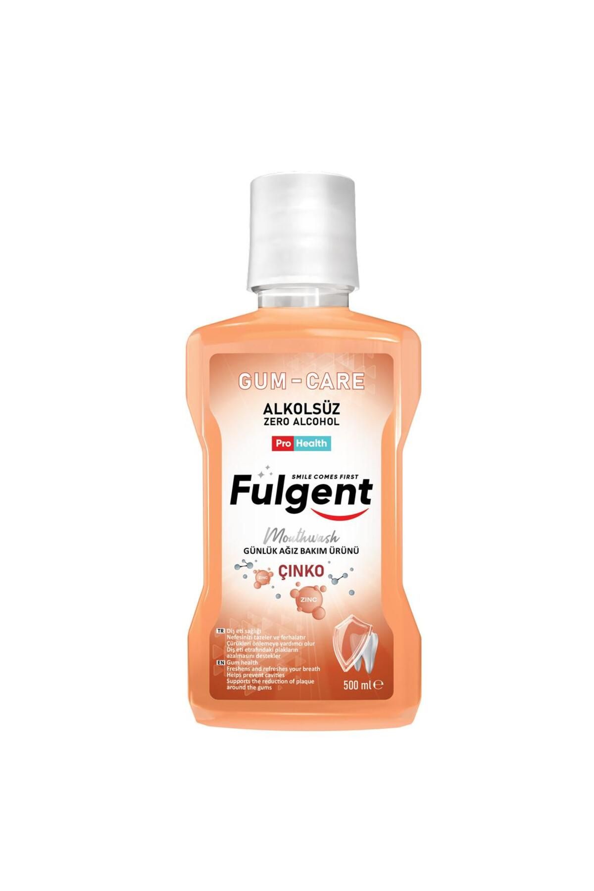 FULGENT MOUTHWASH ALKOLSÜZ AĞIZ BAKIM SUYU - ÇİNKO 500 ML