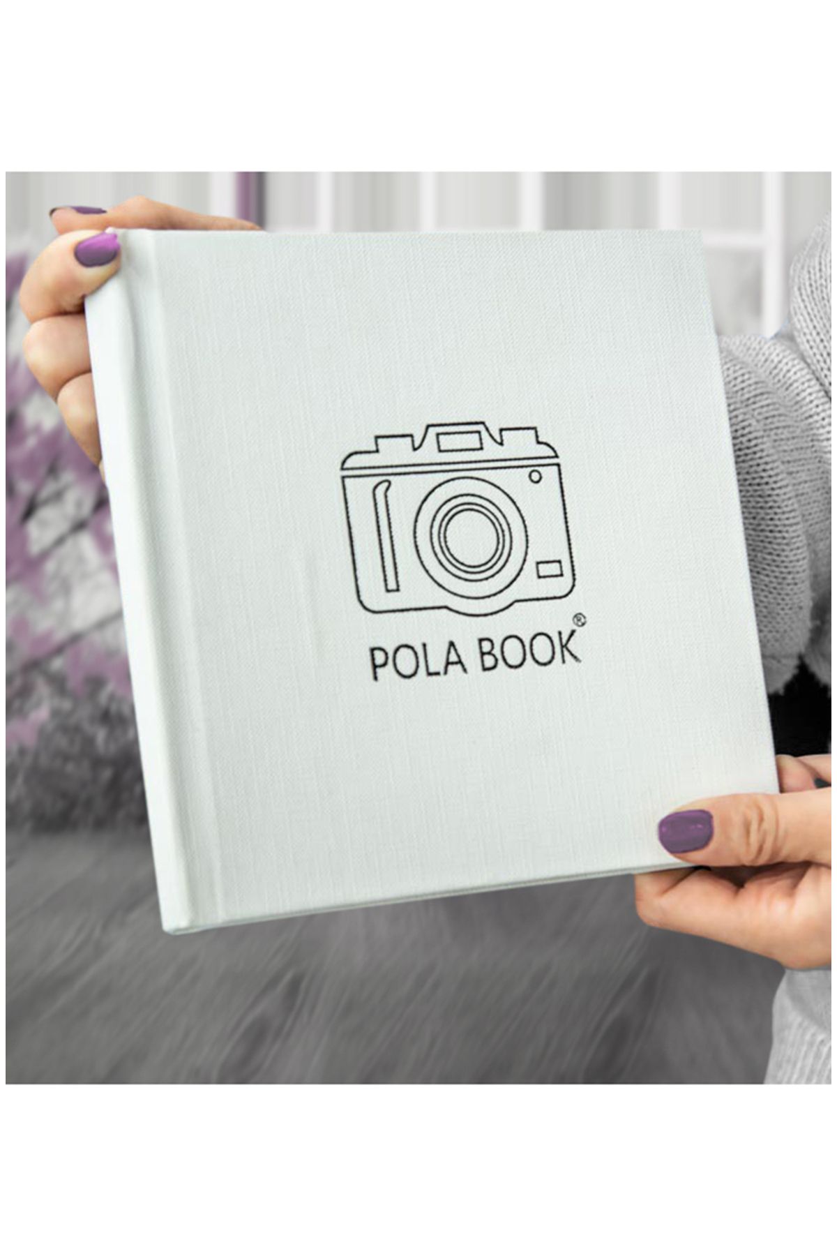 Baskıkafası Mini Anı Defteri 17x17 Cm - 20 Adet 5x7 Cm İntax Fotoğraf Baskı, Beyaz Jel Kalem ve Bant Hediye