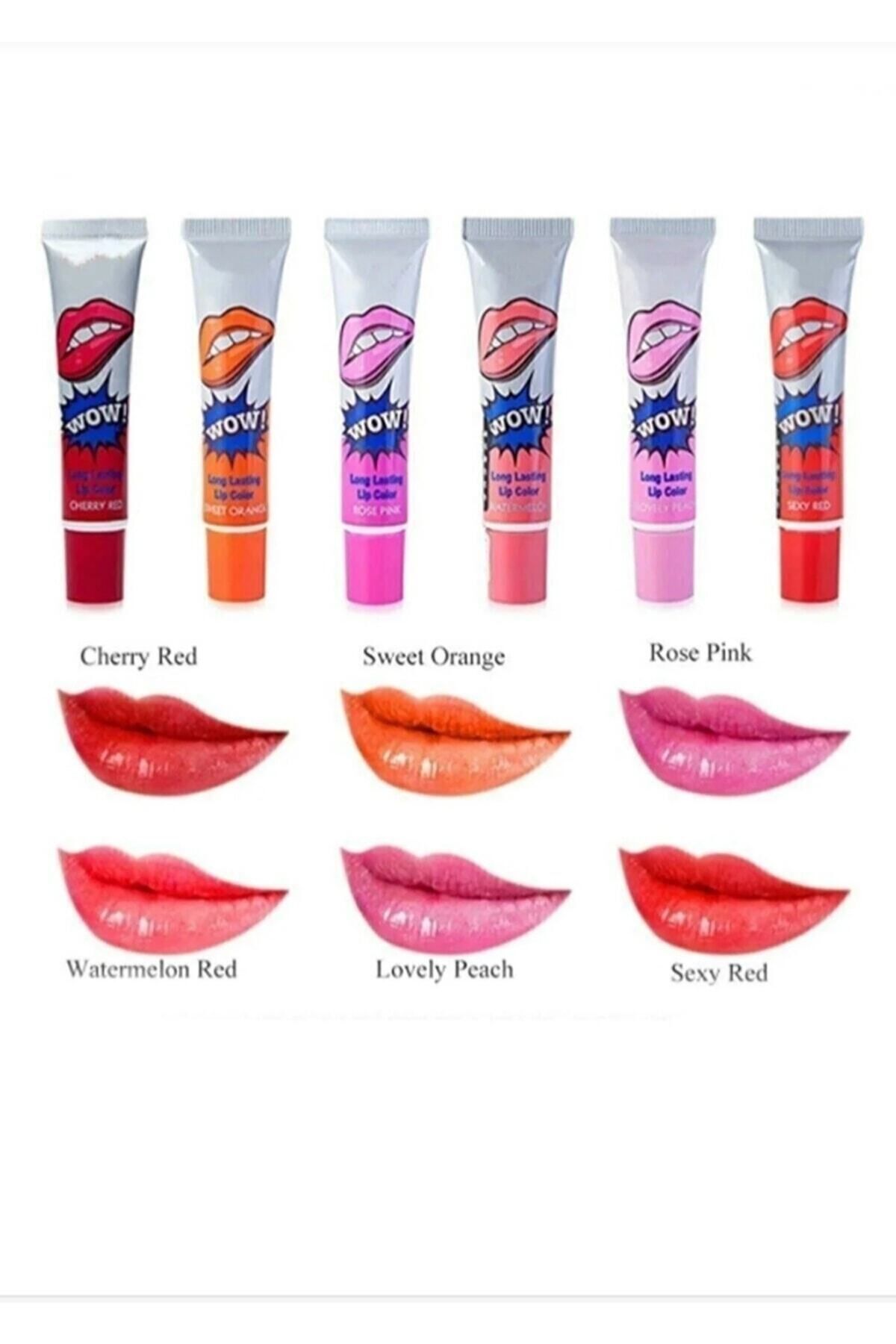 mazhar-Rose Permanent Peelable 6-Piece Lipstick Series 1