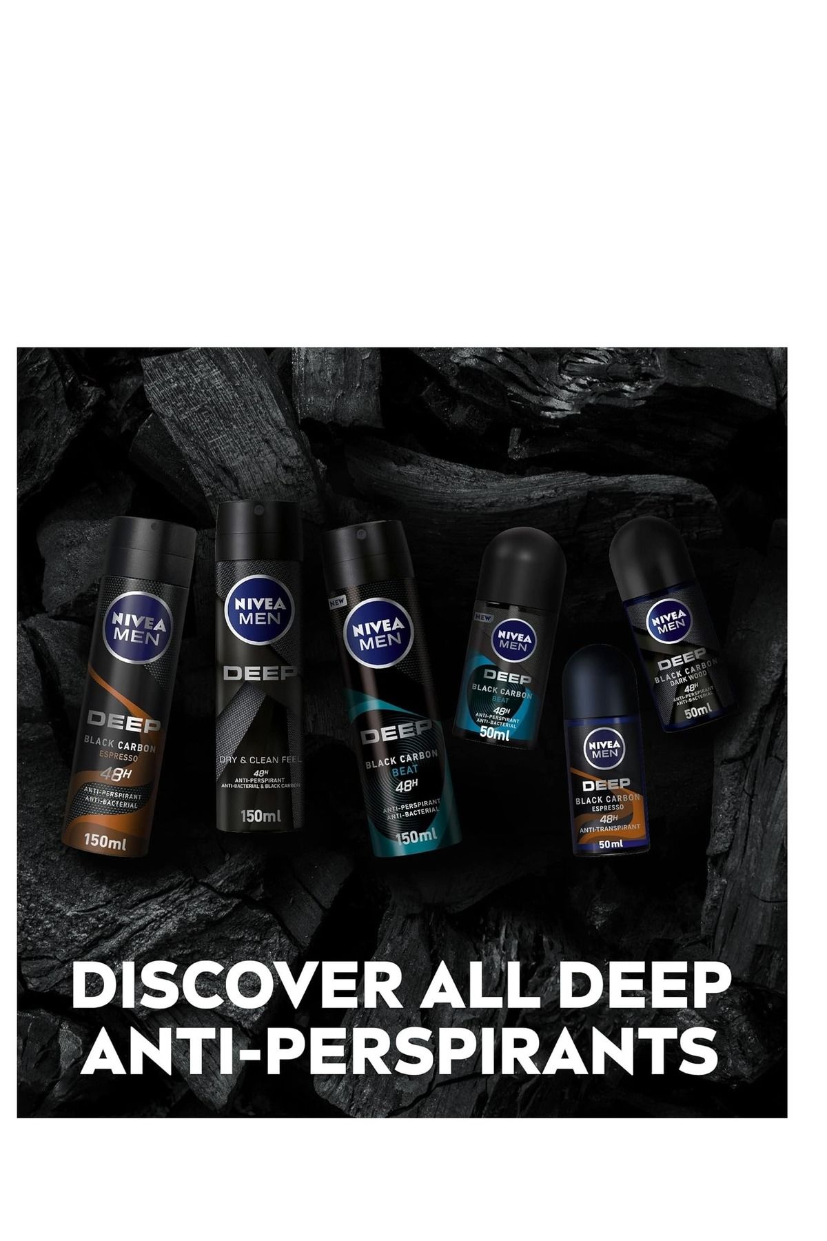 NIVEA-Deodorant Men Roll On Deep Black Carbon With Espresso Scent 50ml X3 6