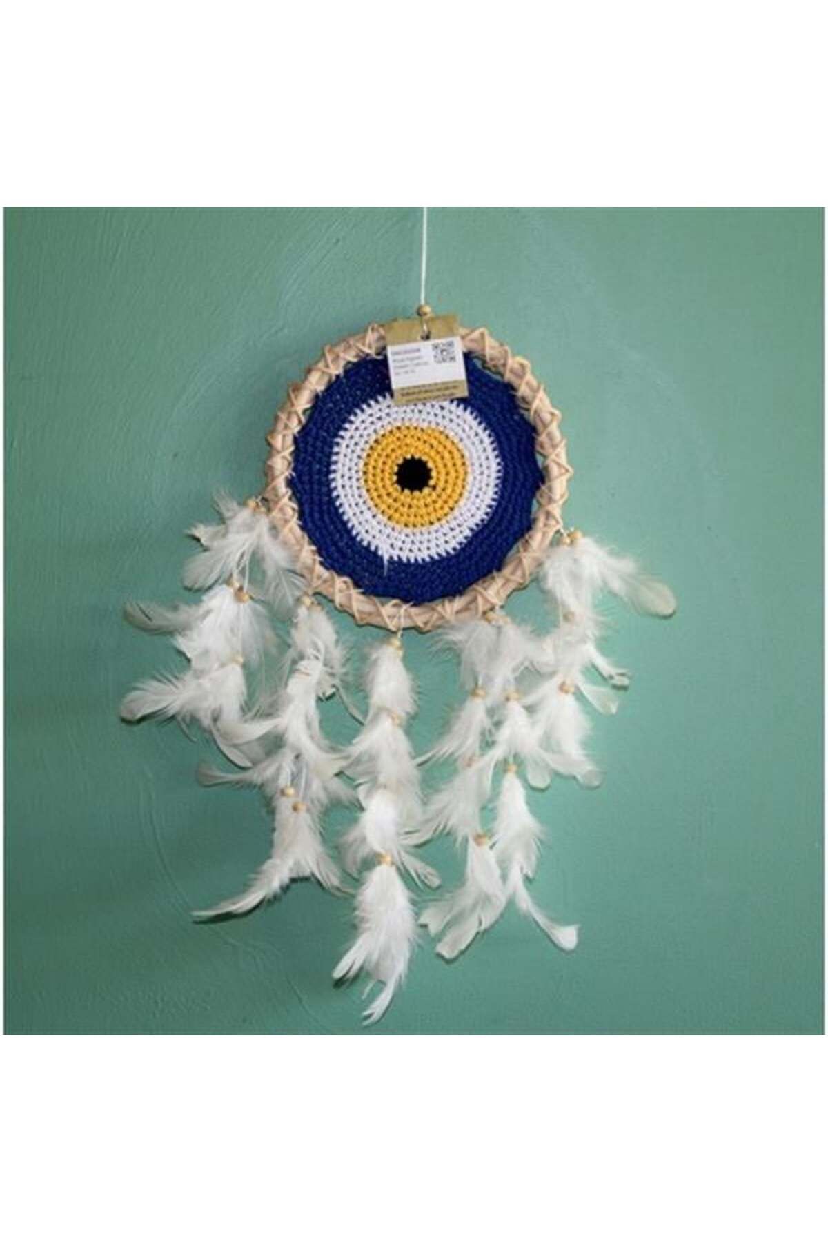 Mu Art Ahşap Rüya Kapanı Dream Catcher Küçük Model 4