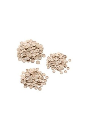 Zedhobi 50 Adet 15mm Handmade Yazılı Yuvarlak Ahşap Düğme