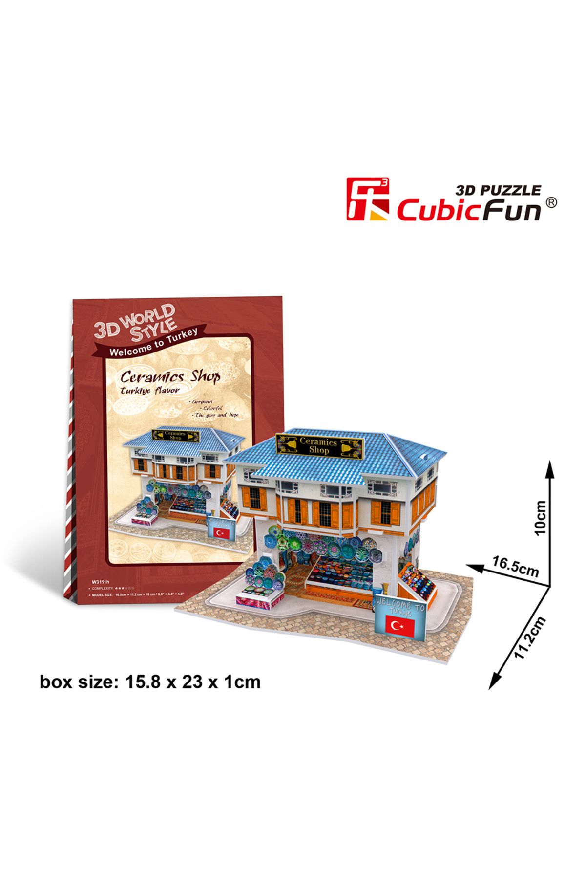 Cubic Fun 3D 25 Parça Puzzle Türk Seramik Mağazası