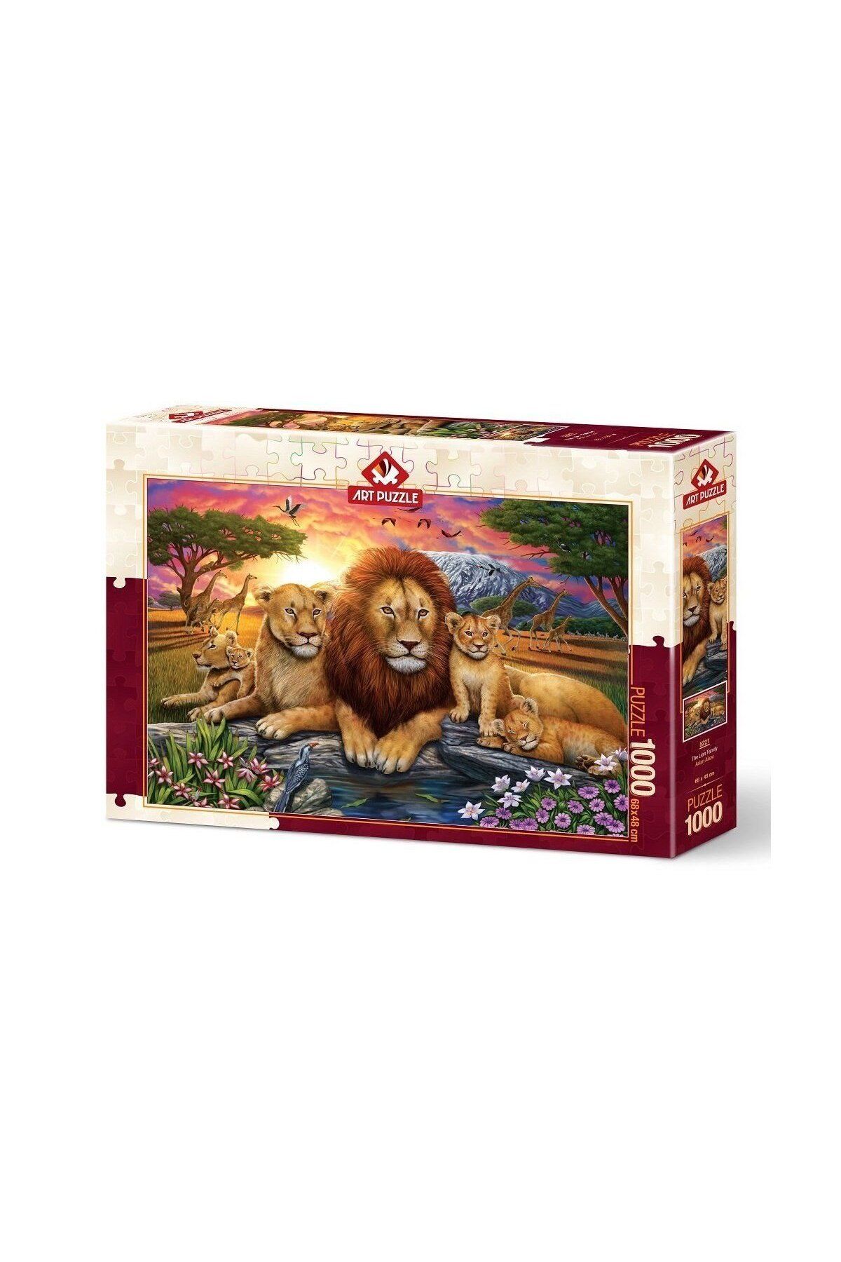 Neco 5221 Aslan Ailesi 1000 Parça Puzzle