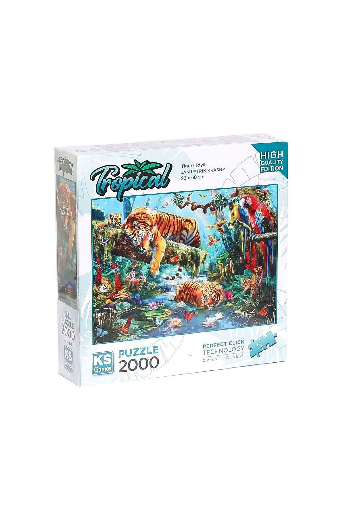 Ks Puzzle 22512 Tiger Idyll 2000 Parça Puzzle -KS Puzzle
