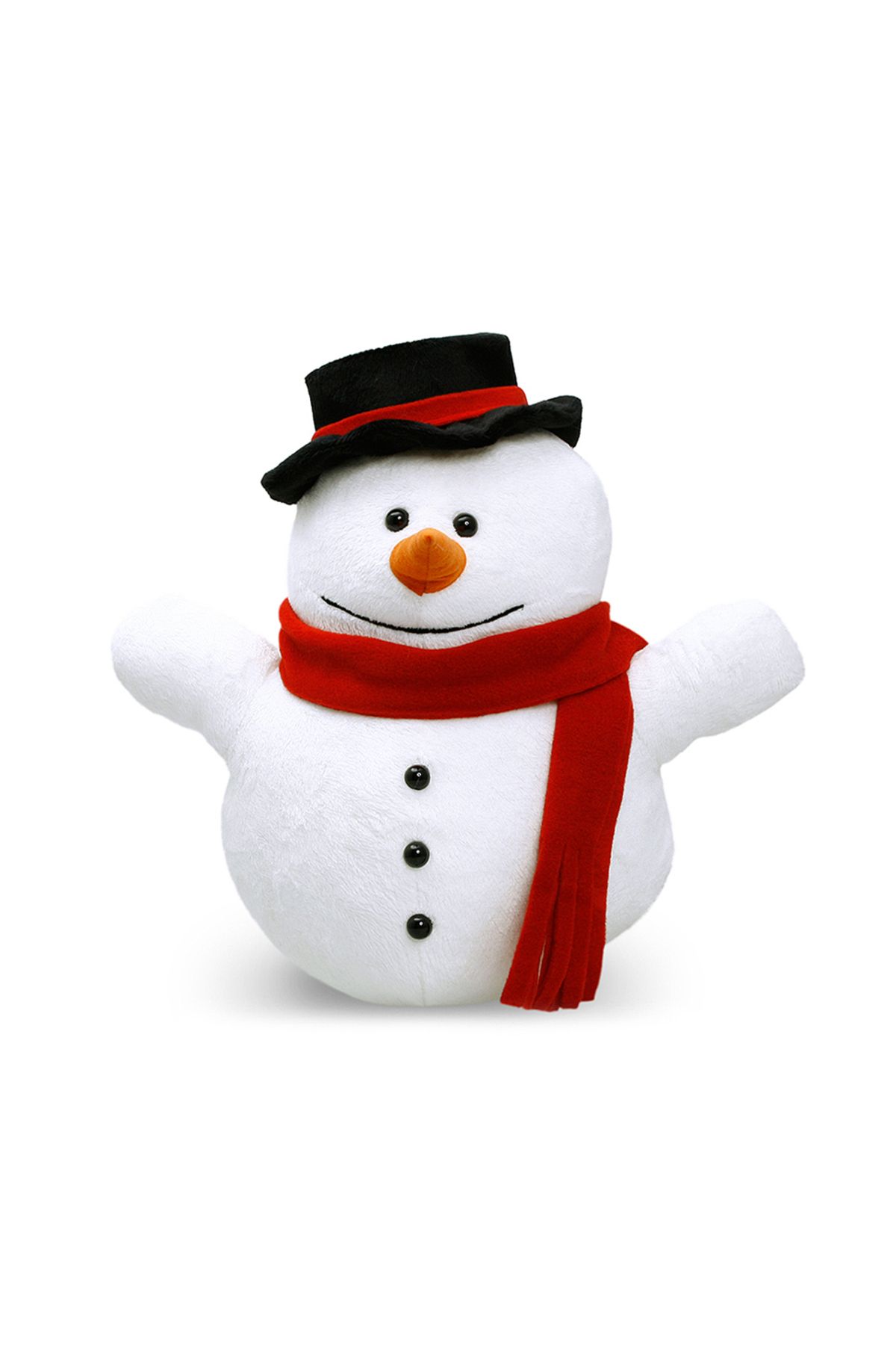 Neco Plush Kırmızı Atkılı Kardan Adam Peluş Oyuncak 30 Cm