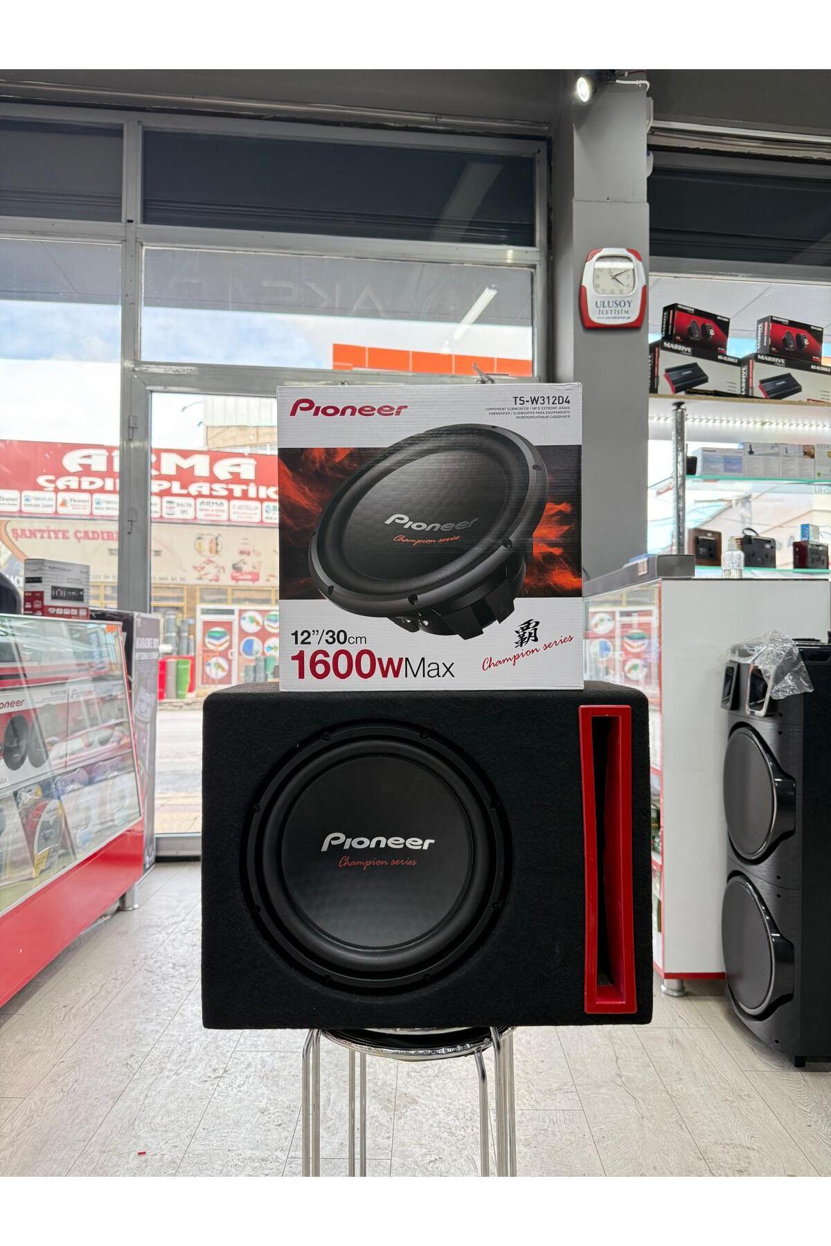Pioneer Ts-W312D4 Çift Bobin L Port Kabinli 1600Wat 500W Rms 30 Cm