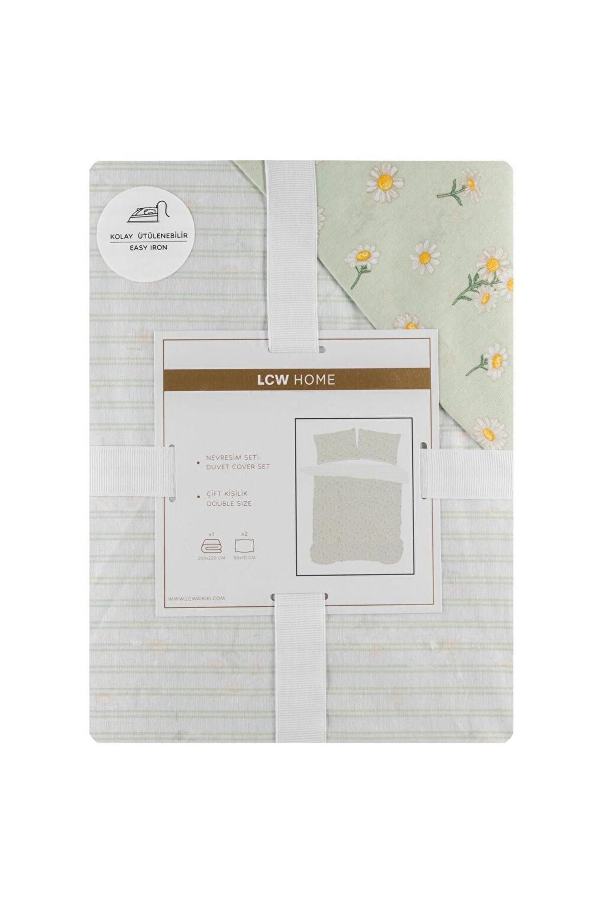 LC Waikiki-Lcw Home Floral Patterned Double Duvet Cover Set 7