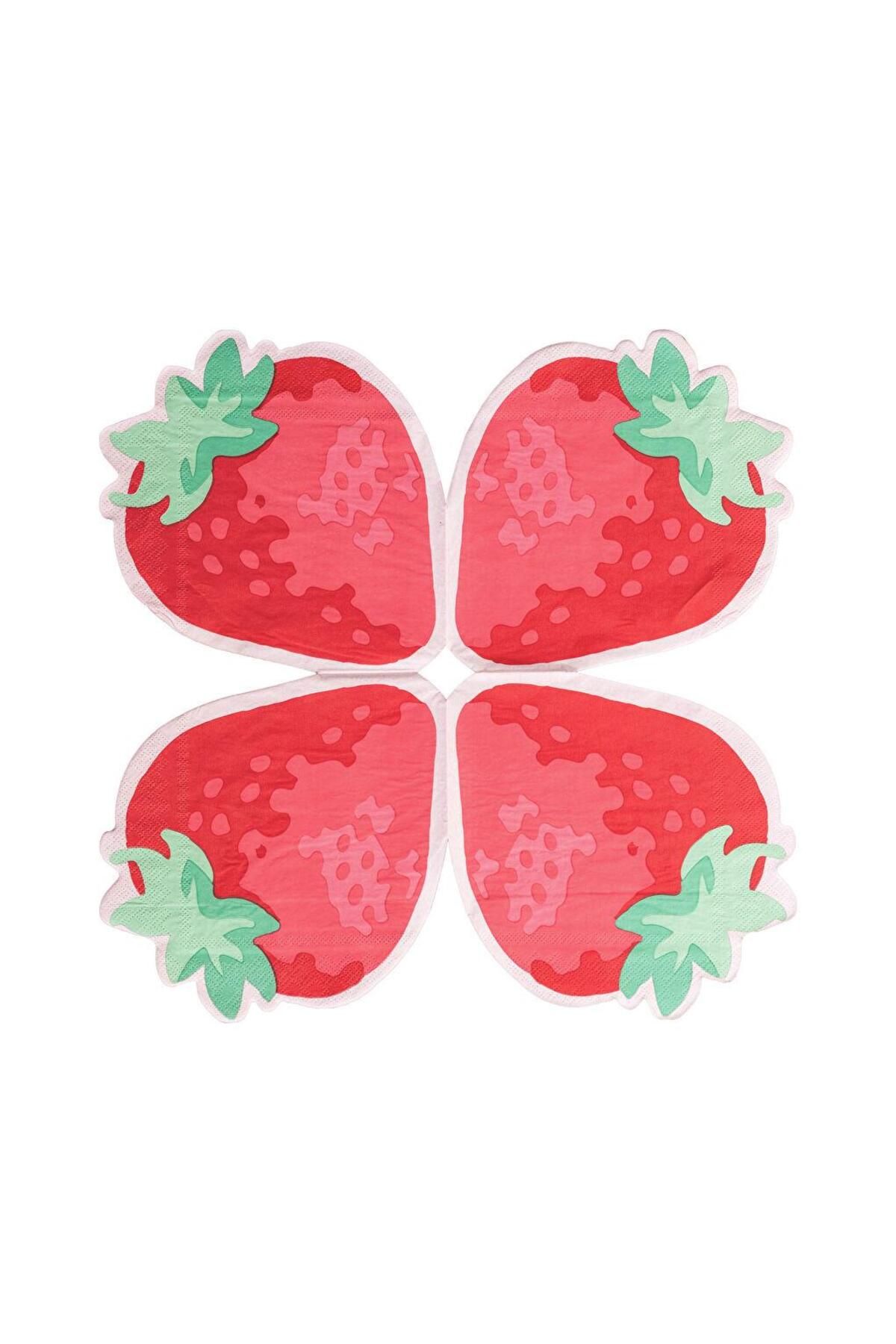 LC Waikiki-Lcw Home 20 Count Strawberry Printed Paper Napkins 4