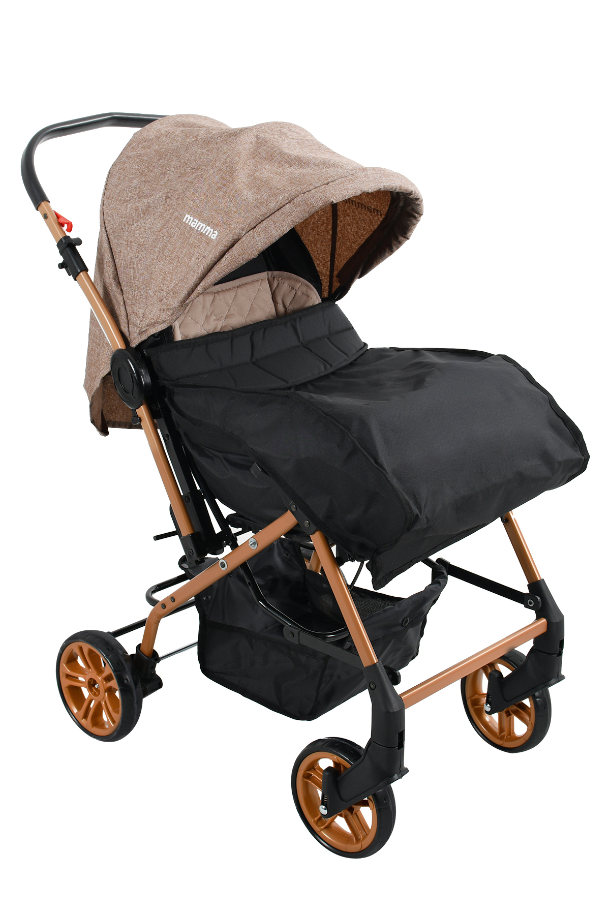Mamma King Çift Yönlü Bebek Arabası + Ayak Örtüsü ve Yağmurluk fotoğrafı 3 (önizleme)