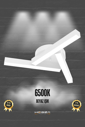 Hegza Lighting Mirador ( Beyaz Kasa, Beyaz Işık ) Ledli Modern Plafonyer Led ...