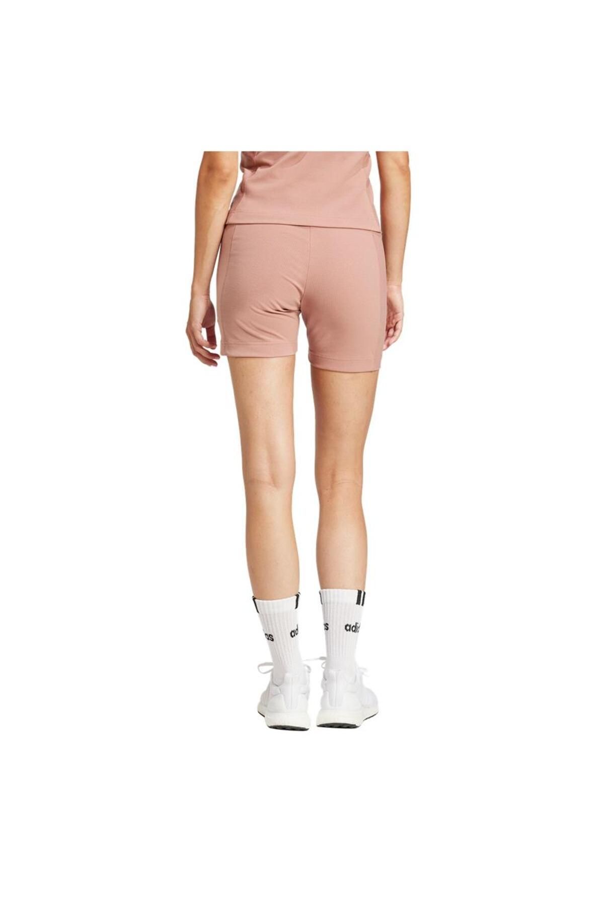 adidas-Pink Women's Leggings W Lng Rib Biker Model Jj1232 Shoes 3