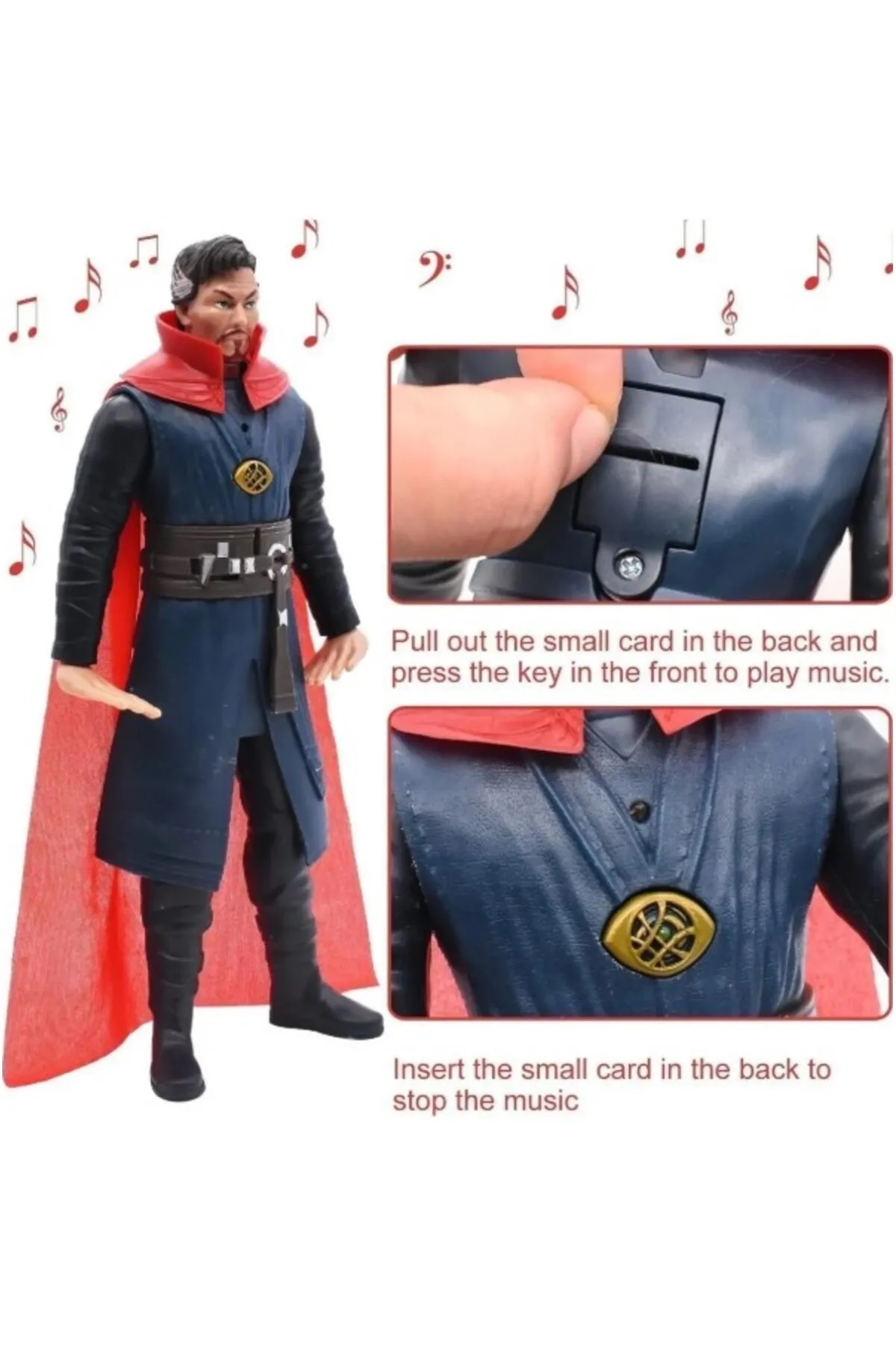 Brother Toys Doktor Strange Sesli Işıklı Müzikli 30 Cm. Karakter Figür Oyuncak Dr Doctor Strange fotoğrafı 2 (önizleme)