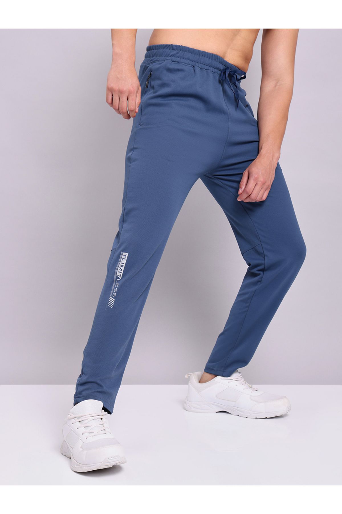 Technosport By Styli-Logo 4-Way Stretch Track Pants 1