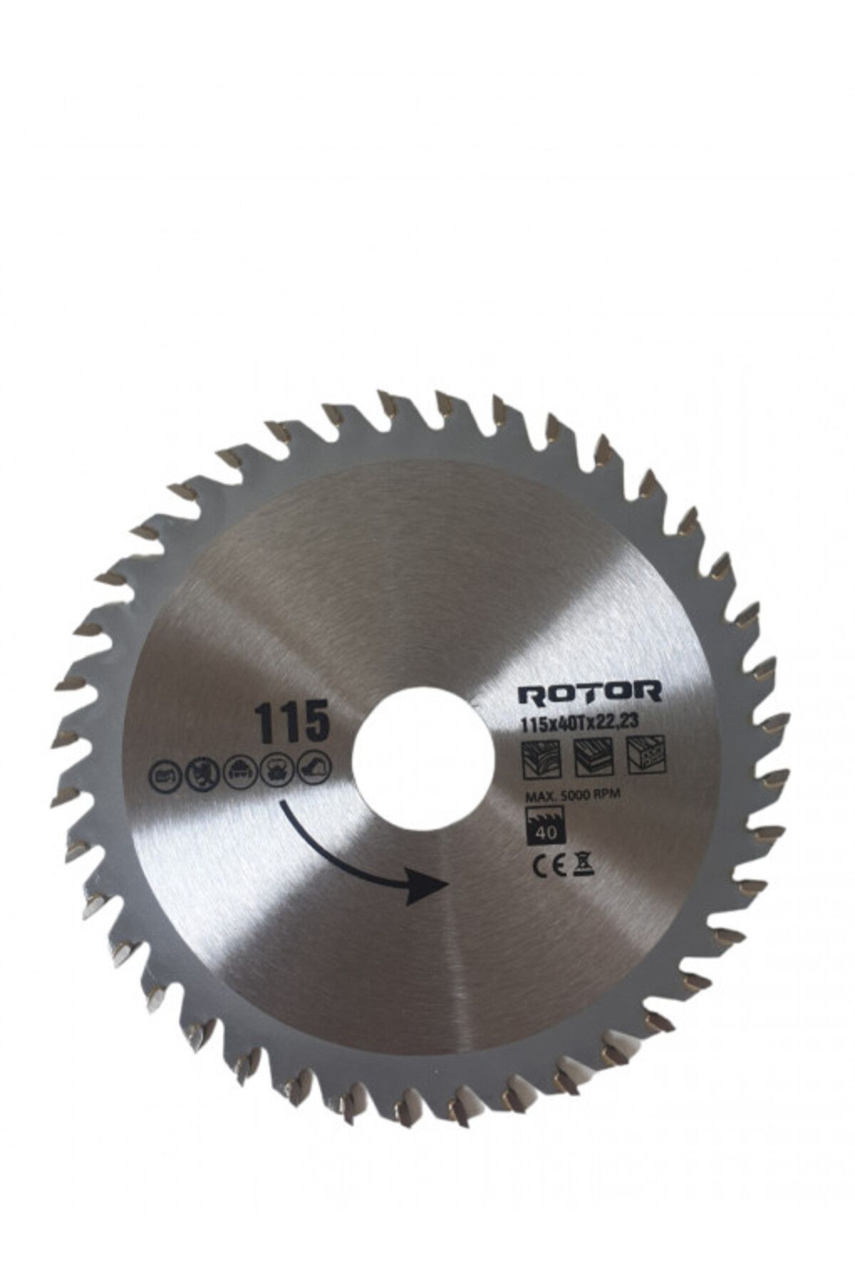 Rotor Daire Testere Bıçağı 115X22.23 40T ahşap kesme diski