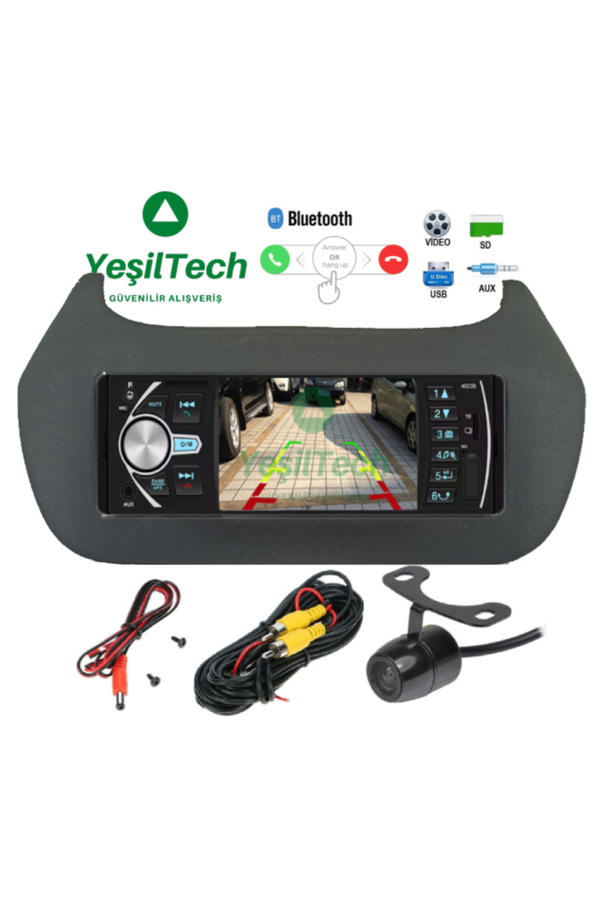 EXVOL Fiat Fiorino Nemo Bipper Çerçeveli Araba Oto Teyp 4*60w-bluetooth 4.1 Inc Ekranlı