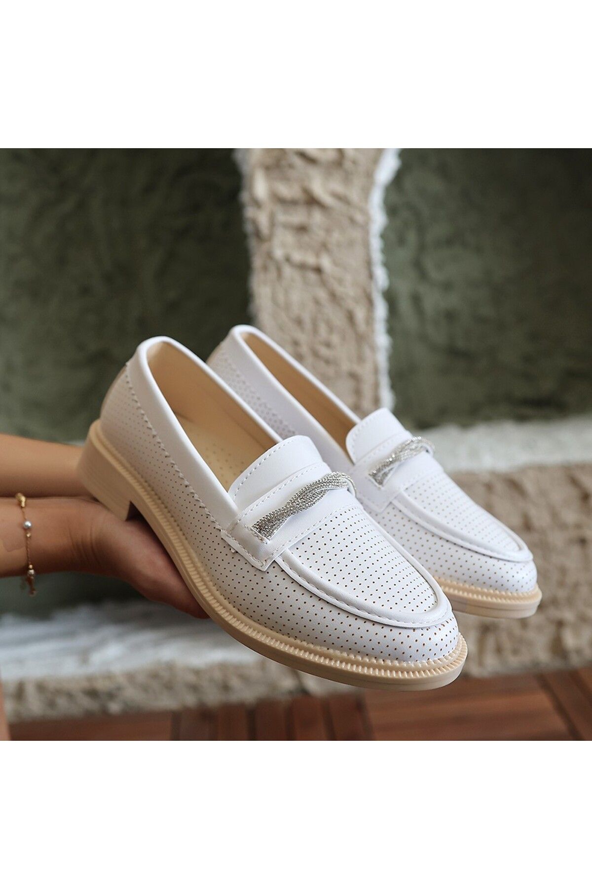 doremodam-White Skin Ballerina Shoes - 479053 -1453 4