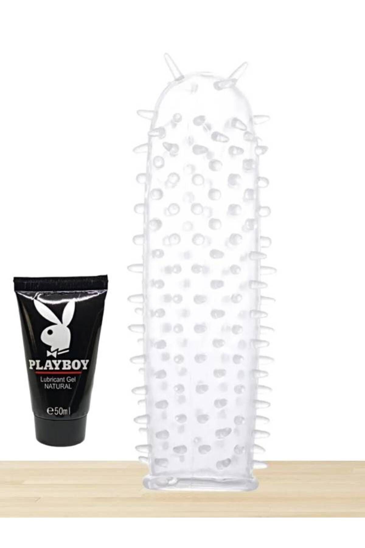 Playboy Lubricant Kayganlaştırıcı Jel 50 ml-Çoklu Kullanımlı Tırtıklı Prezervatif ile