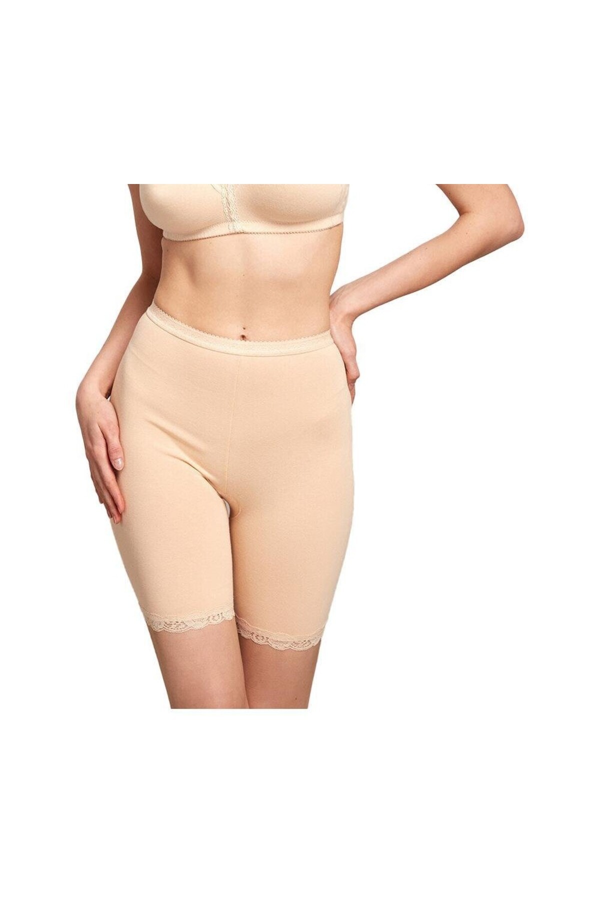 Kom-Chiloți din piele din 2 piese din bumbac modal, lycra, dantelă, picior lung KQ.OBSCKLT.1K.M1.K4 3