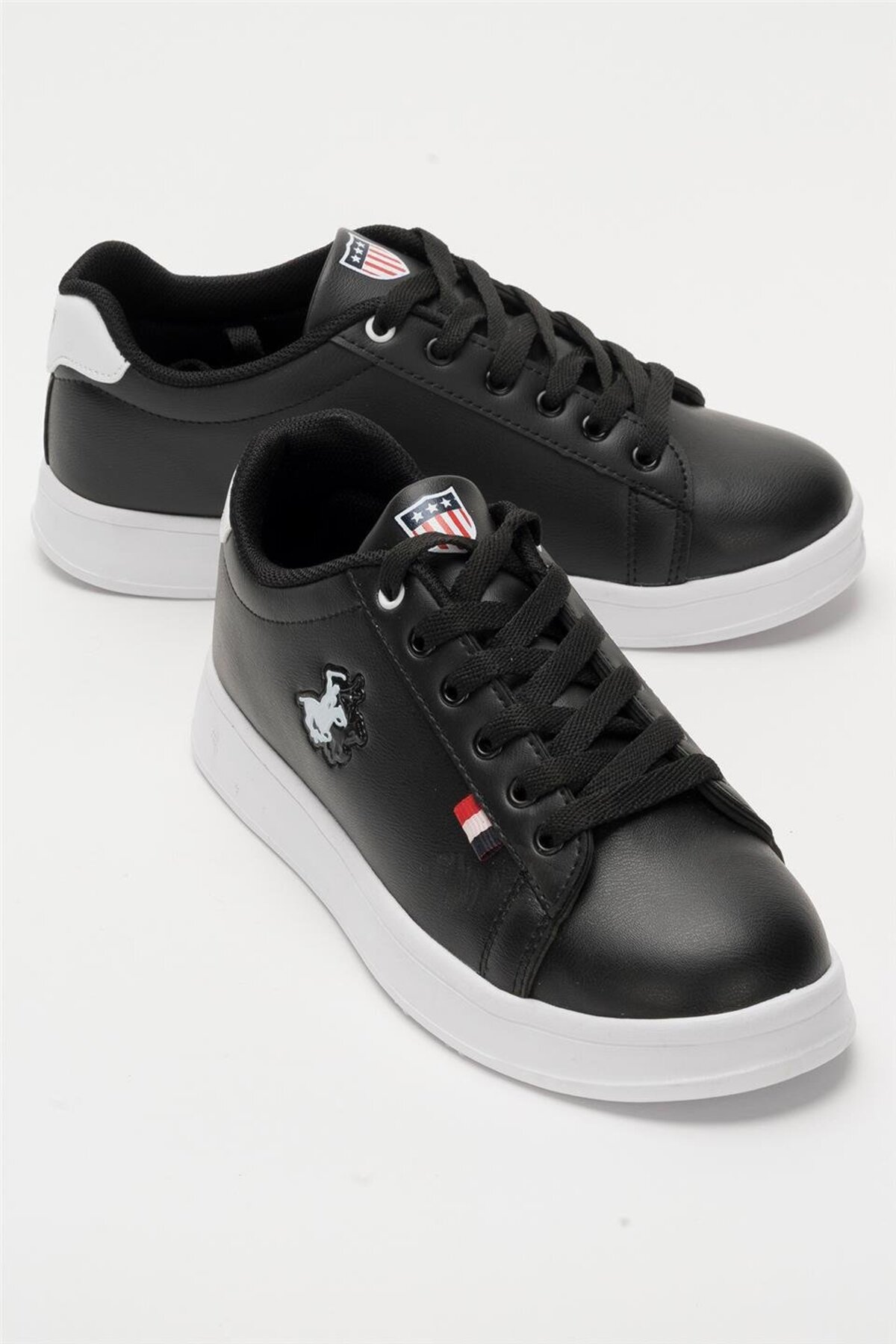 Liger Unisex Sneakers Günlük Spor Ayakkabı SİYAH - BEYAZ görsel 2