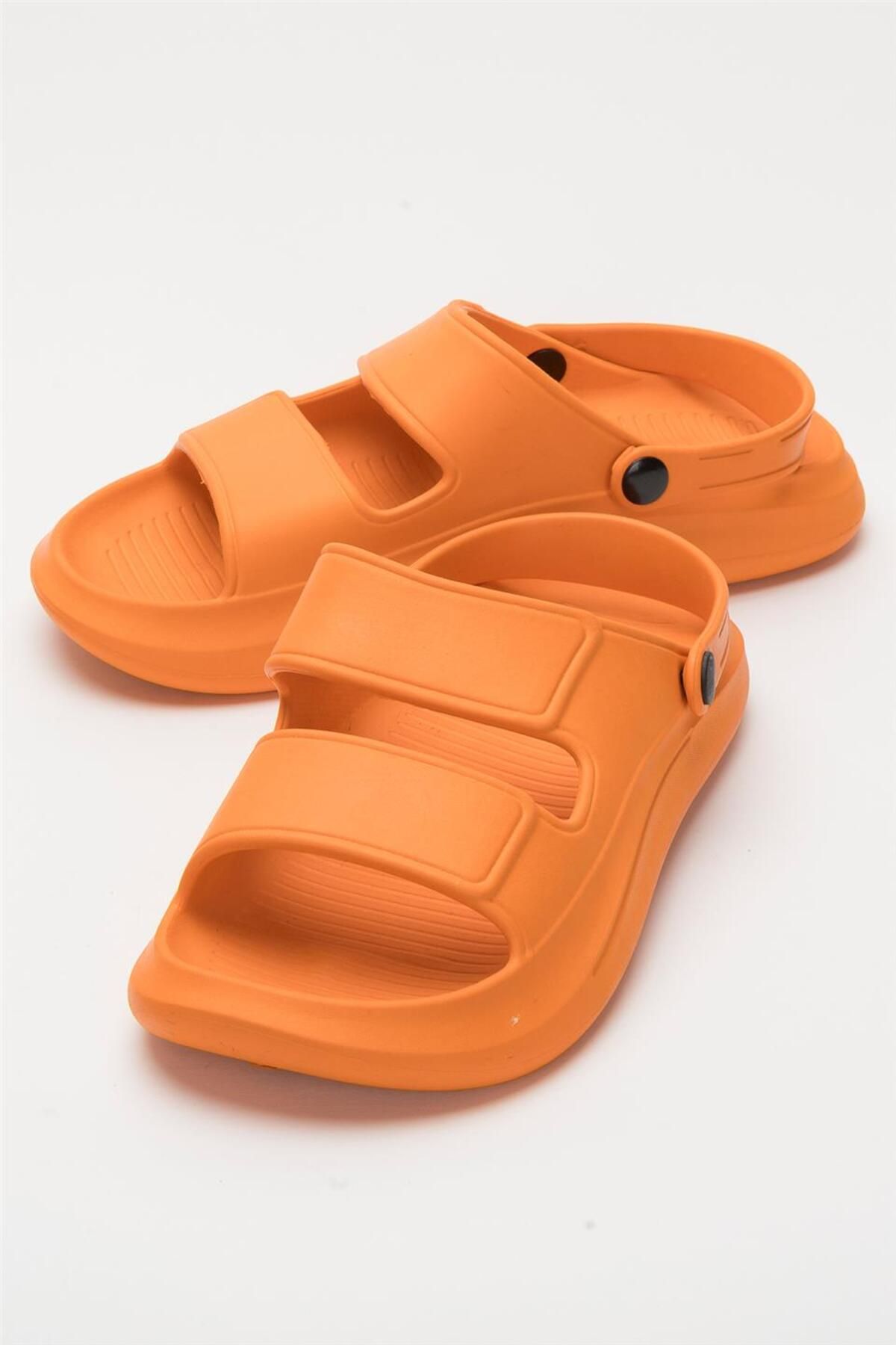 Liger-Unisex Orthopedic Sea Pool Sandal Orange Slippers 5