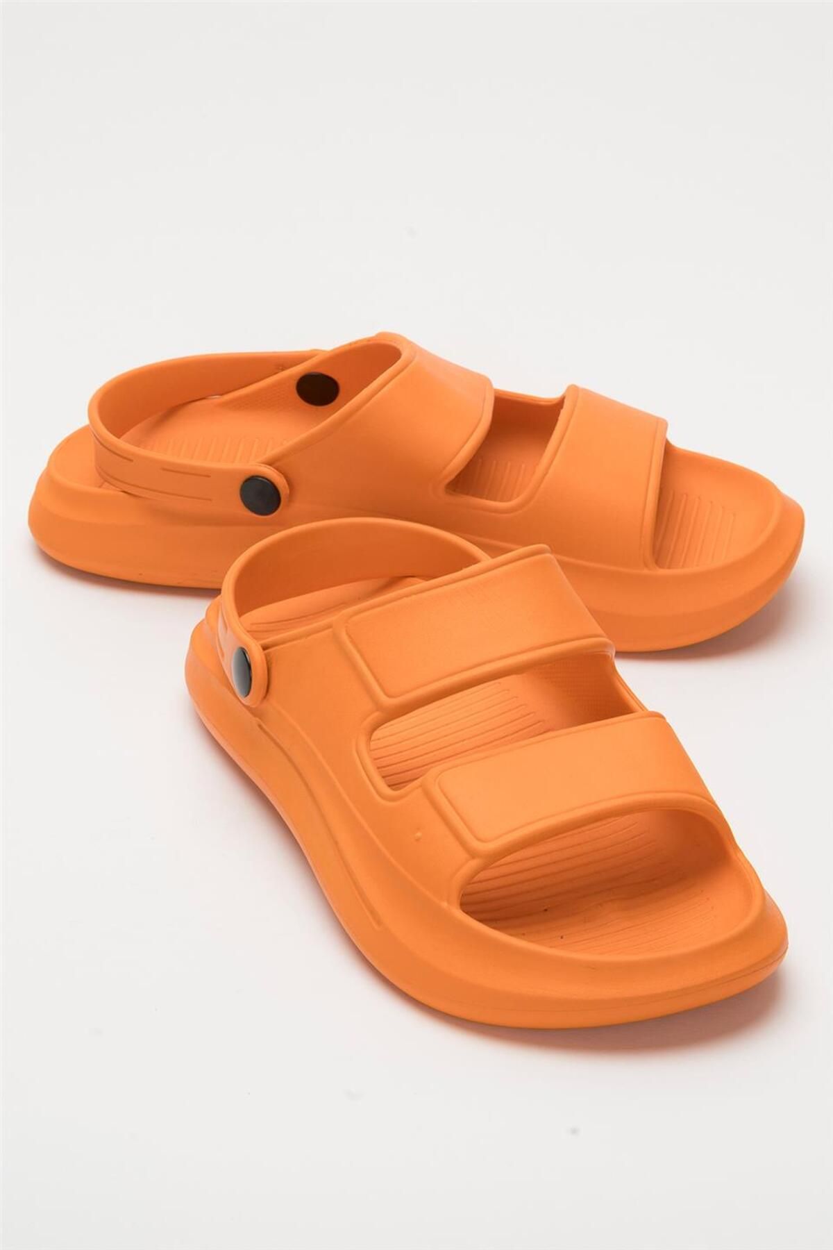 Liger-Unisex Orthopedic Sea Pool Sandal Orange Slippers 2