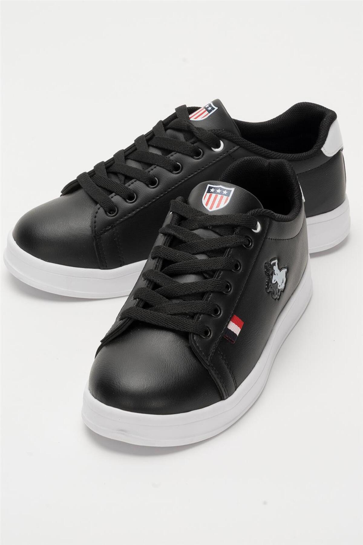 Liger Unisex Sneakers Günlük Spor Ayakkabı SİYAH - BEYAZ görsel 5