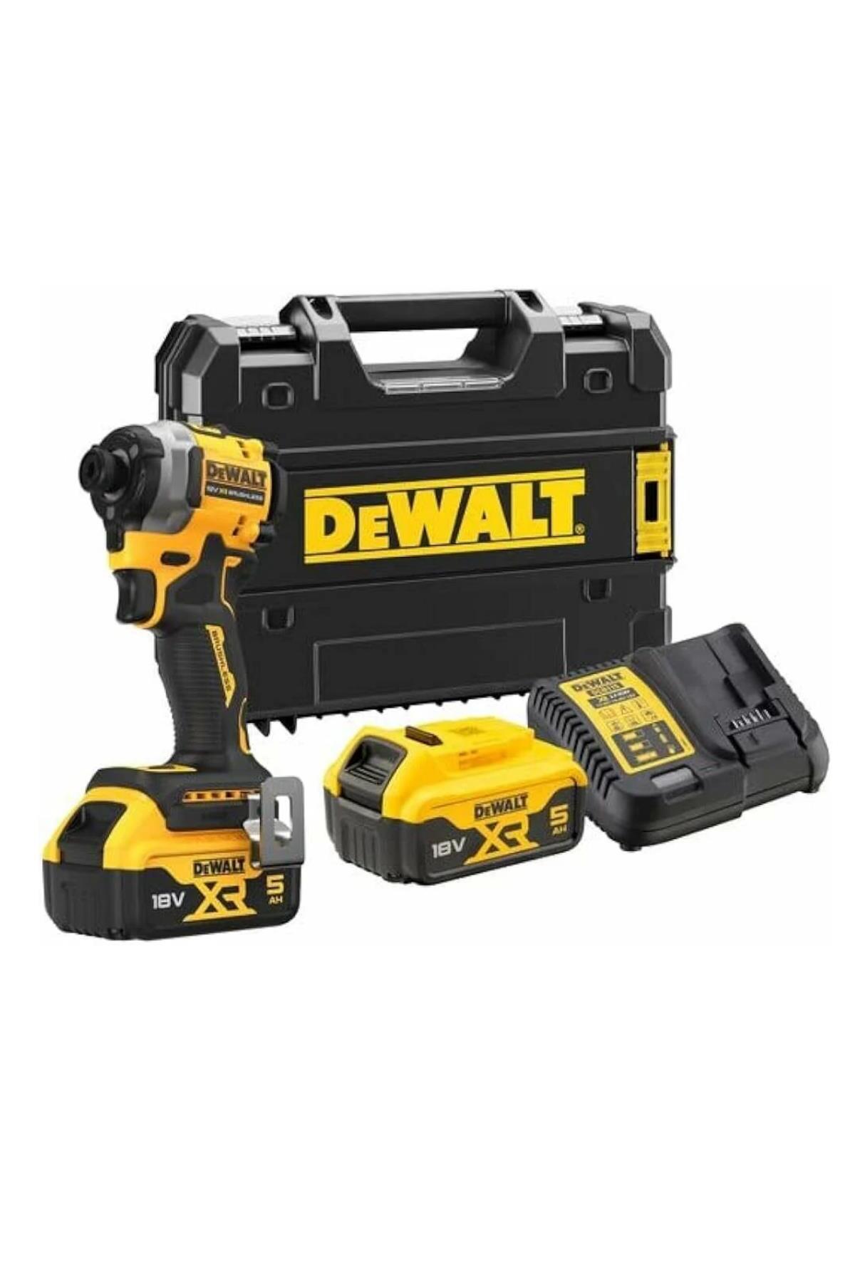 Dewalt Kömürsüz Darbeli Tornavida 18V 5,0AH 192Nm Tork DCF850P2T