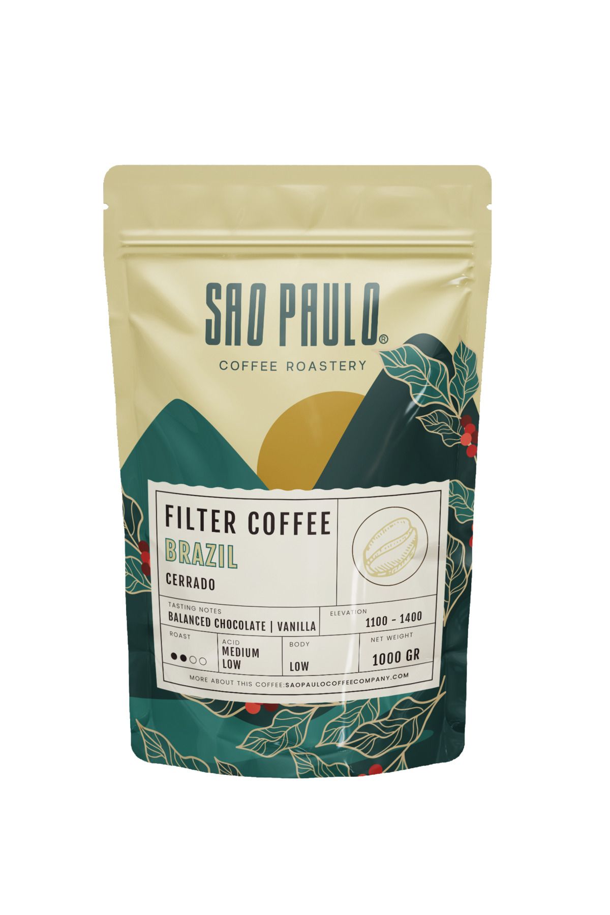 Hancıoğlu Sao Paulo Coffee Sao Paulo BRAZİL FILTER COFFEE 250 Gram