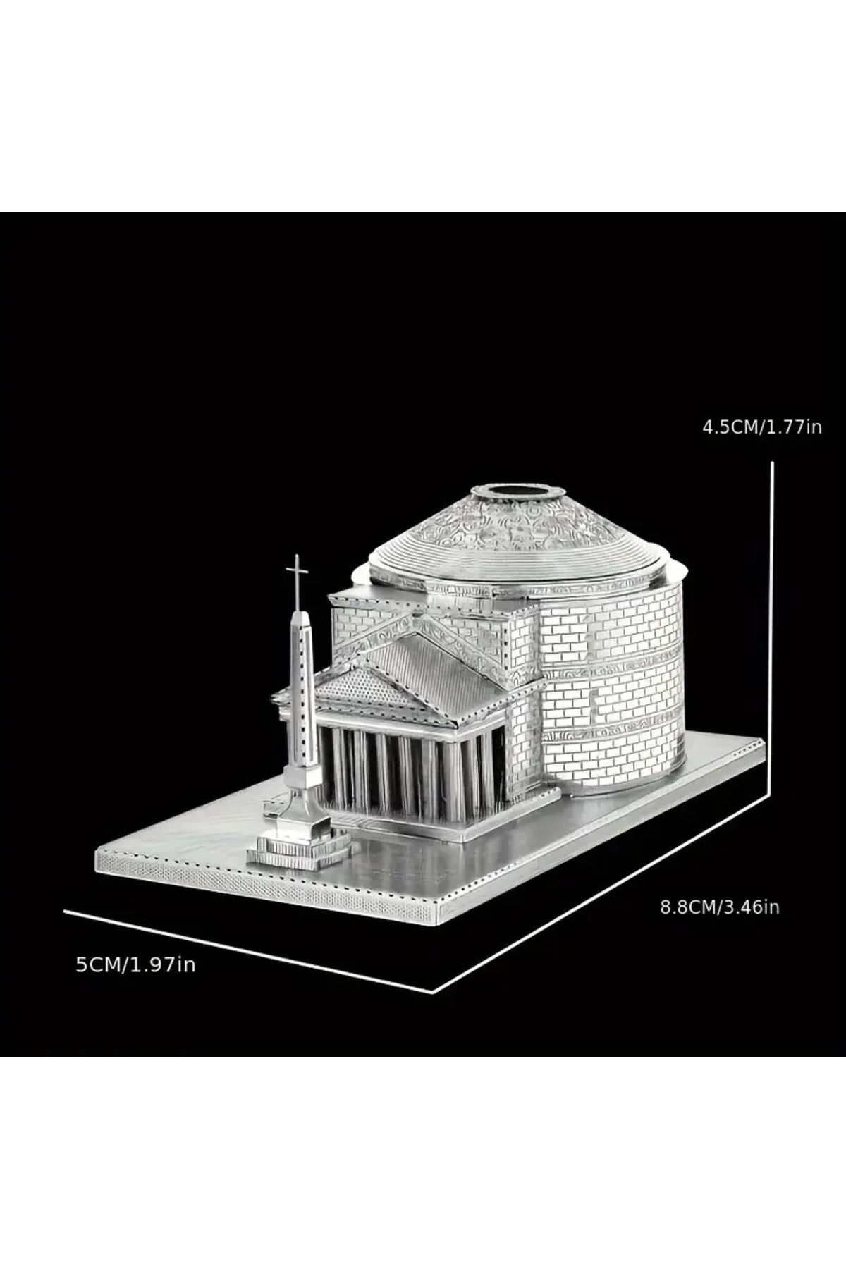 DIY-3D Metal Puzzle Puzzle Roman Temple Model Set Above 14 Years Heelik Model 2