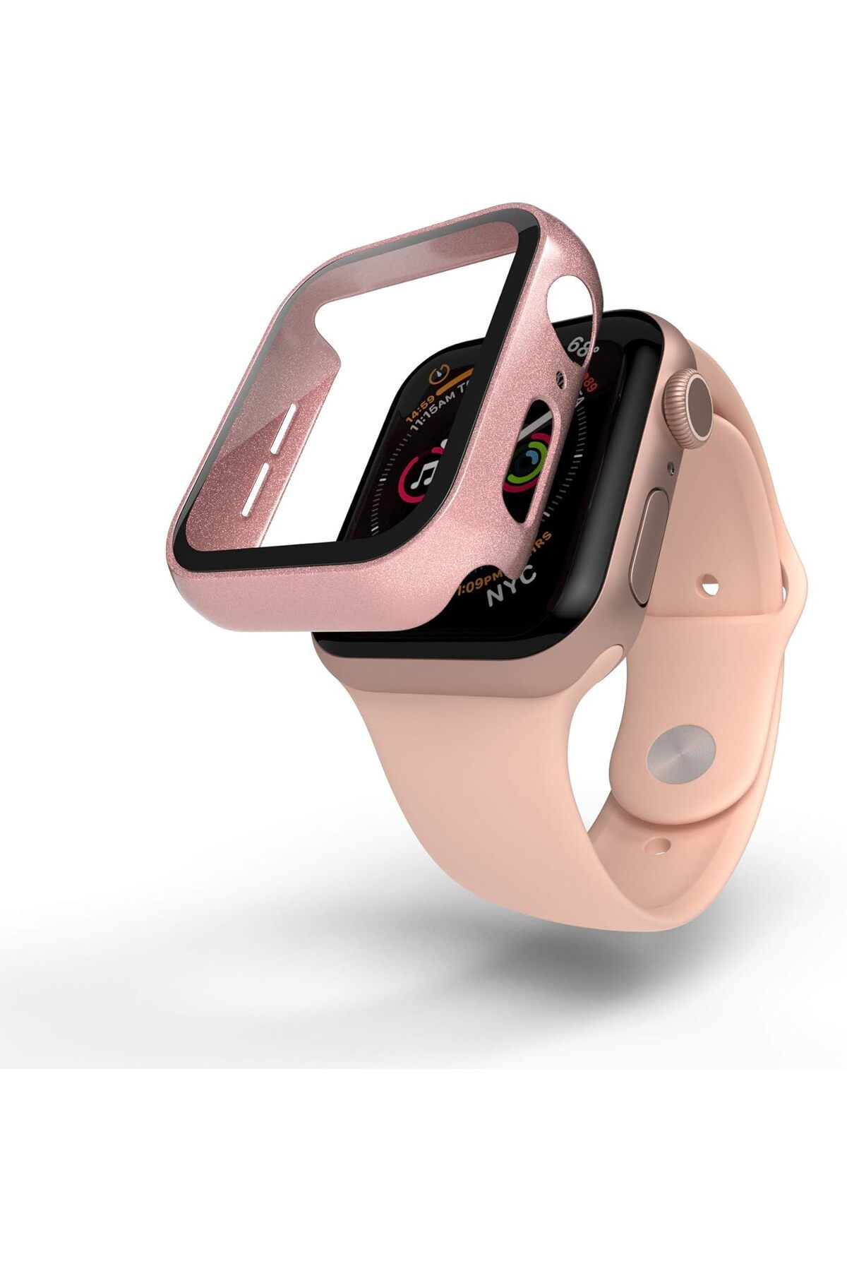 HYPHEN-Apple Watch Protector Tempered Glass Rose Gold 40mm 1