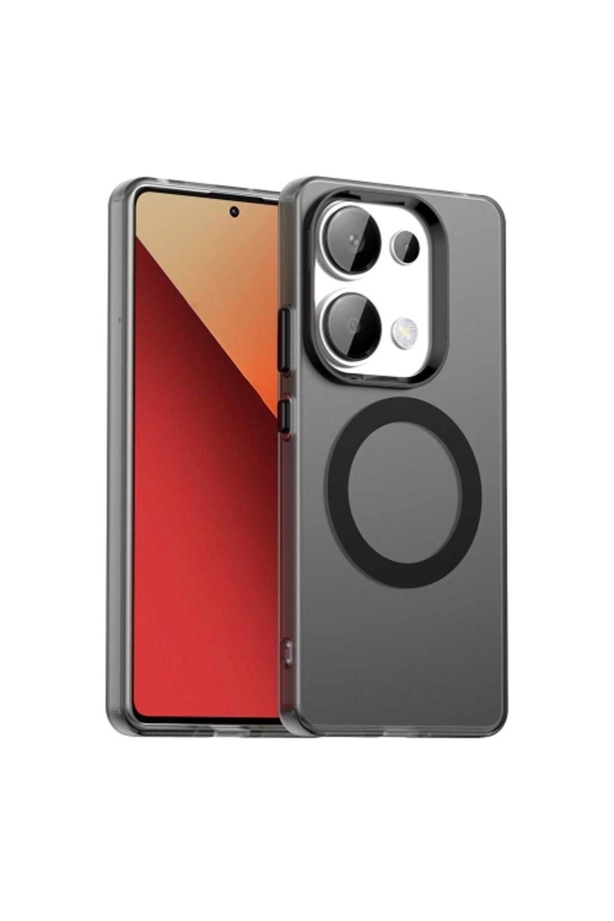 Deppo Trend Xiaomi Redmi Note 13 Pro 4G Uyumlu Kılıf Buzlu Mat Sararmayan Magsafe İçin Renkli Manyetk Sert Kapak