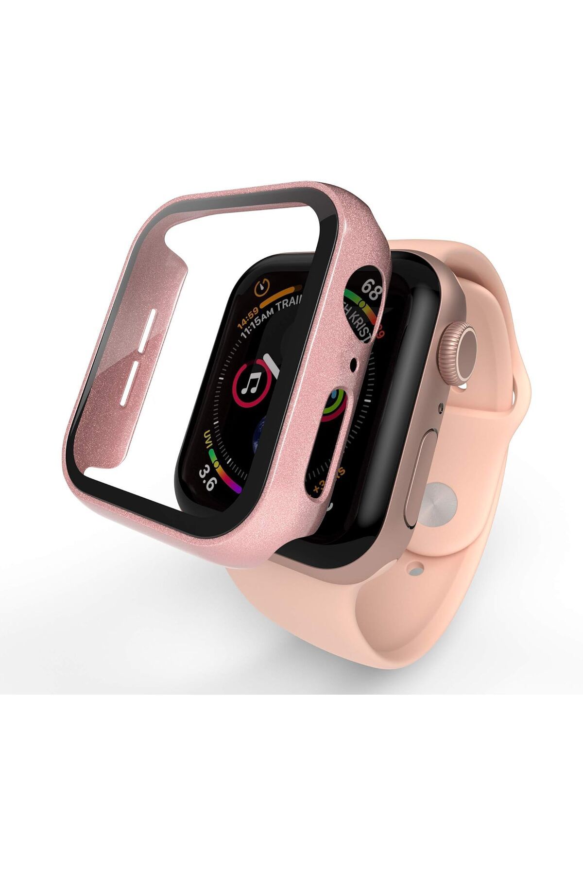 HYPHEN-Apple Watch Protector Tempered Glass Rose Gold 40mm 4