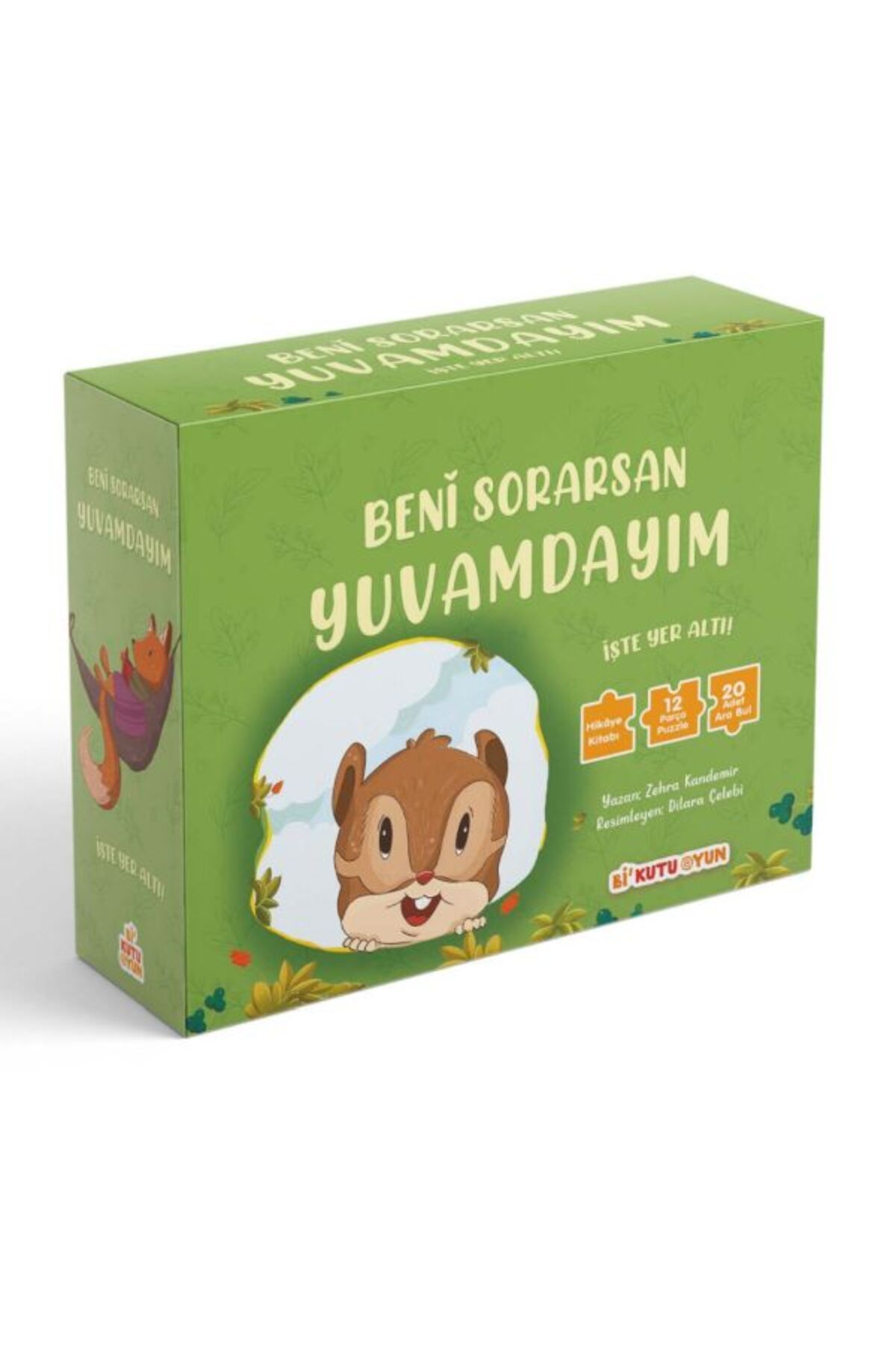 Bi Kutu Oyun Beni Sorarsan Yuvamdayım-İşte Yer Altı! (Kitap ve Yapboz Seti)