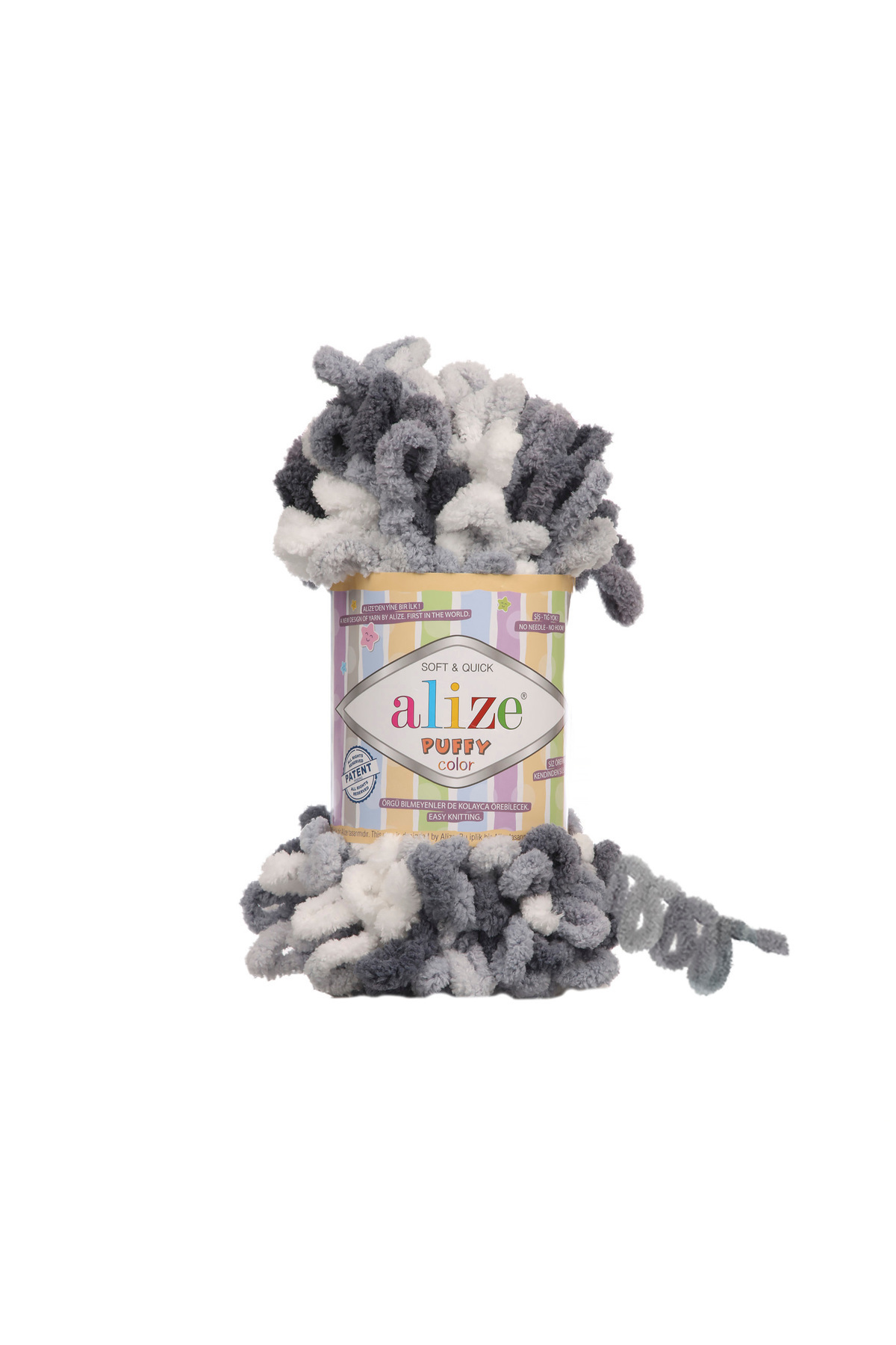 Puffy Color 5925 1pc Hand Knitting Yarn Hand Knitted Heart Pillow Baby Blanket Knitting Yarn