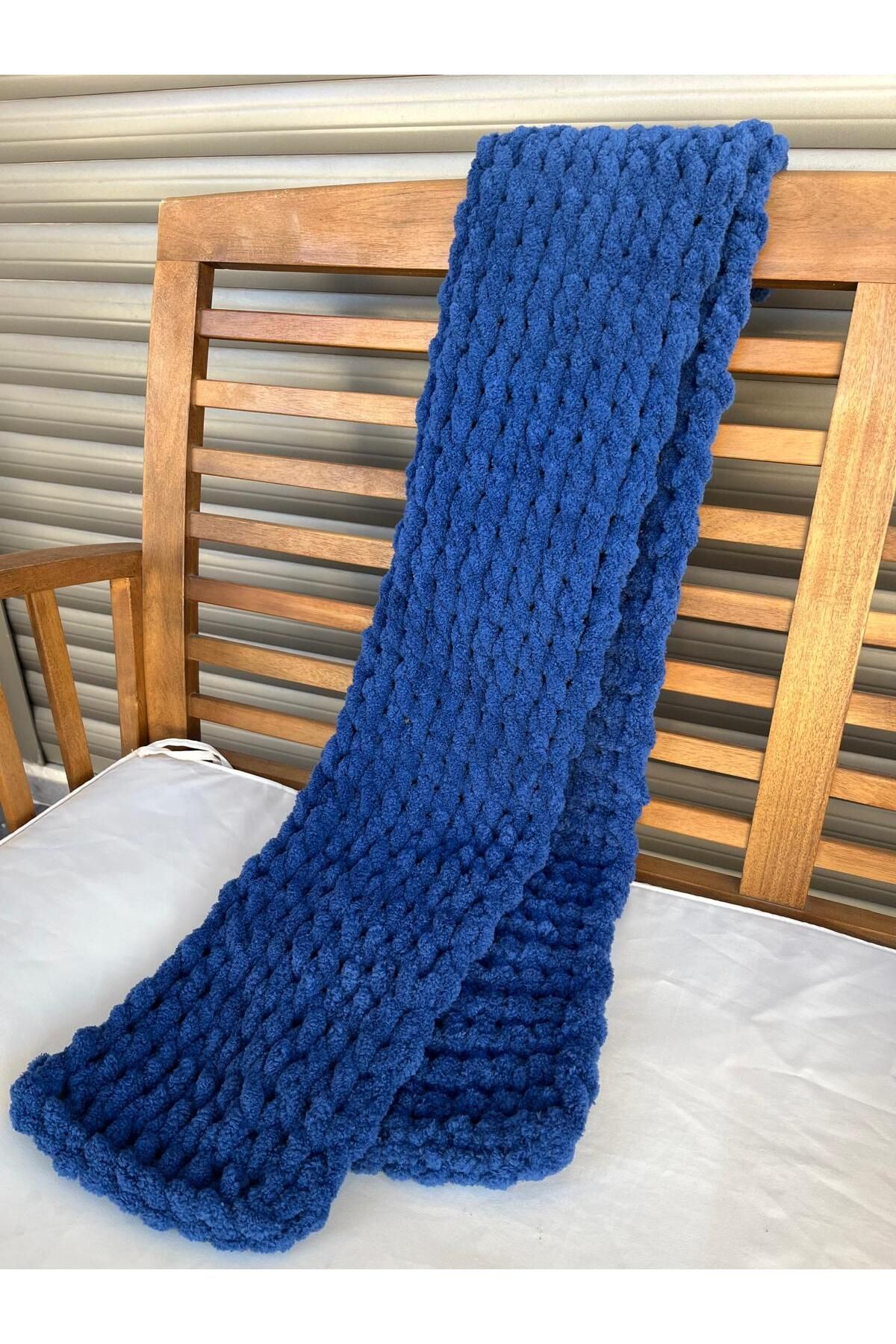 Alize Puffy-Unisex Scarf 100% Hand Knitted (Customizable) 2