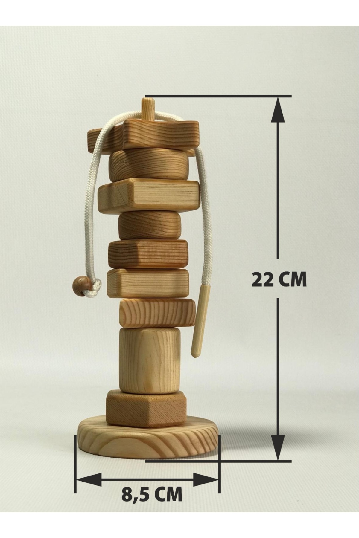 OZZANİ WOOD İp Geçirme Oyuncağı Zeka Beceri Motor Gelişimi Mentessori Oyunu Ahşap Geometrik Şekiller fotoğrafı 3 (önizleme)